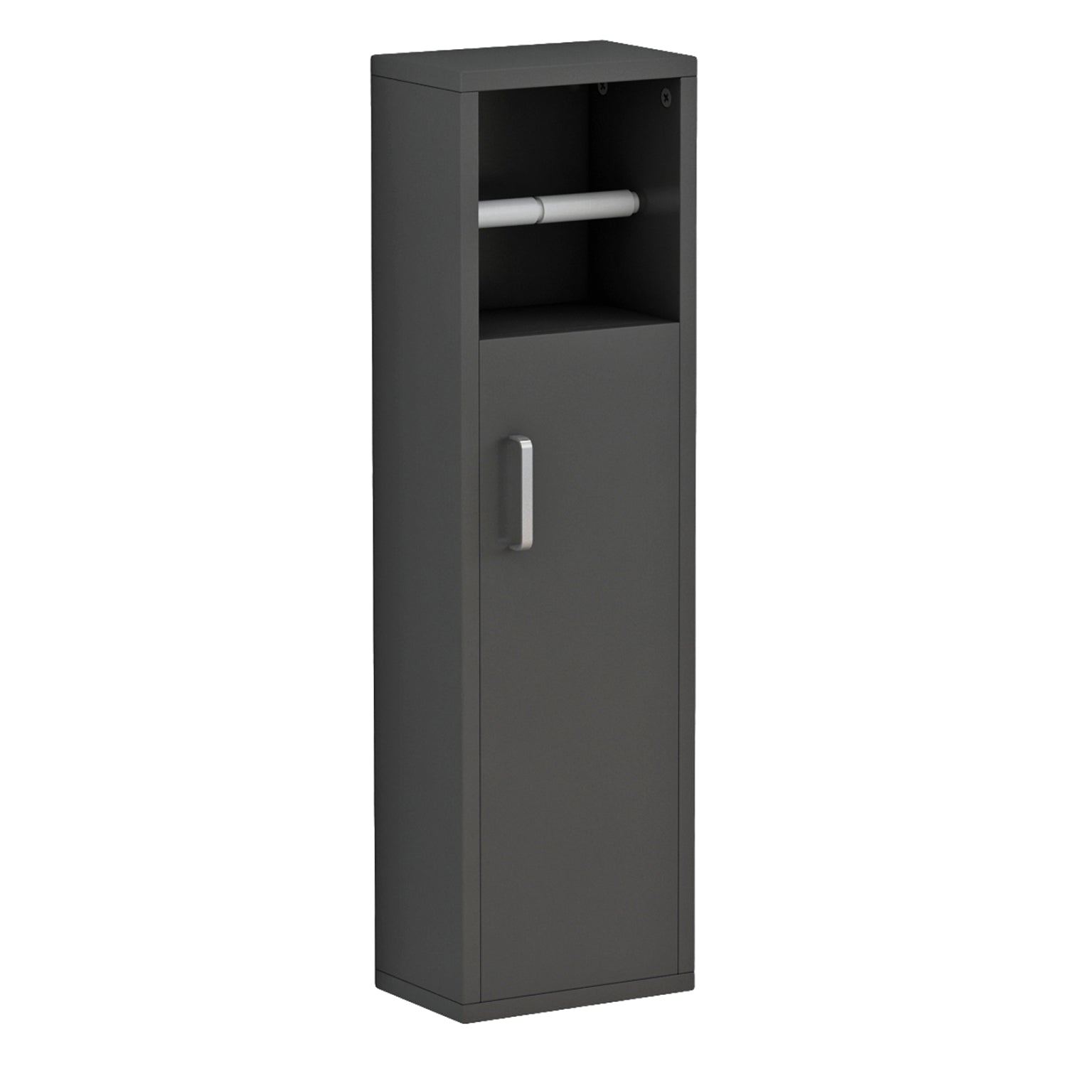 Шкаф за баня DAMIEN  меламин, цвят антацит 20x13x70см