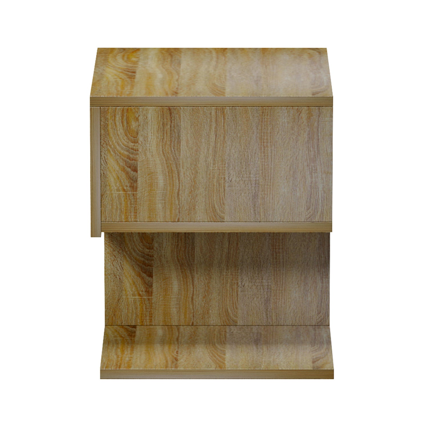 Нощно шкафче caspian от меламин, дърво, 46.8x33x36.8 см