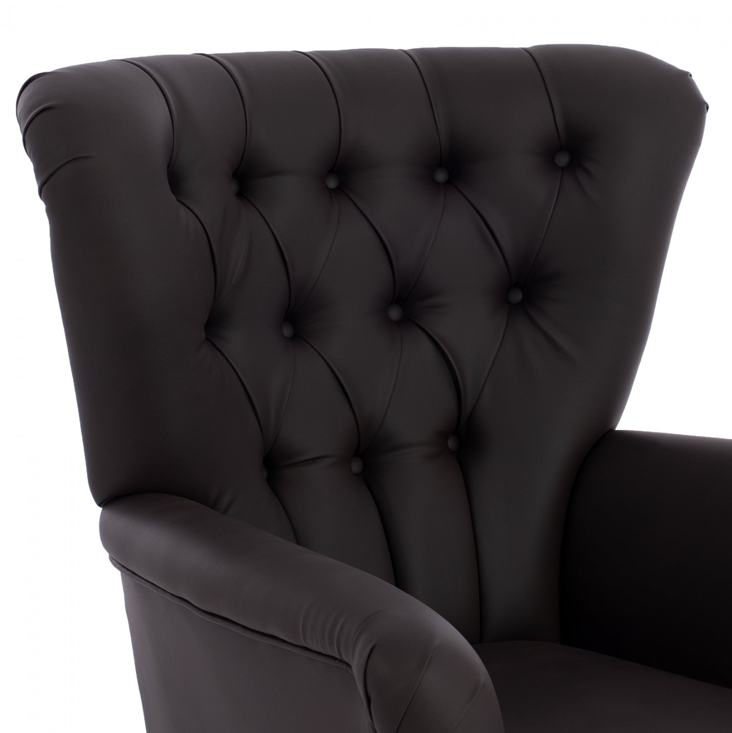 Кресло Честърфилд - цвят кафе  87x88x100