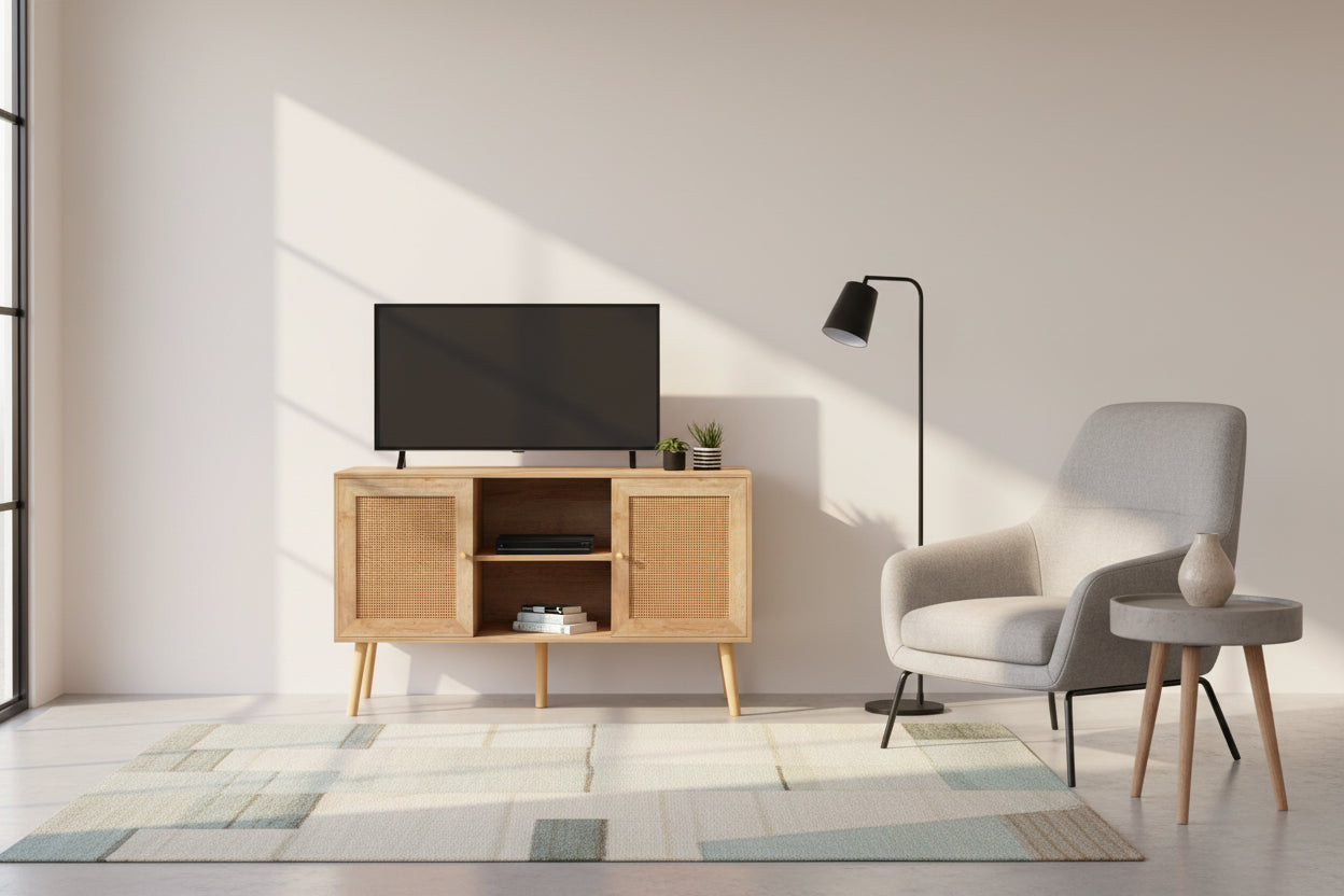 Тв шкаф COLM цвят натурал 120x39x56,5