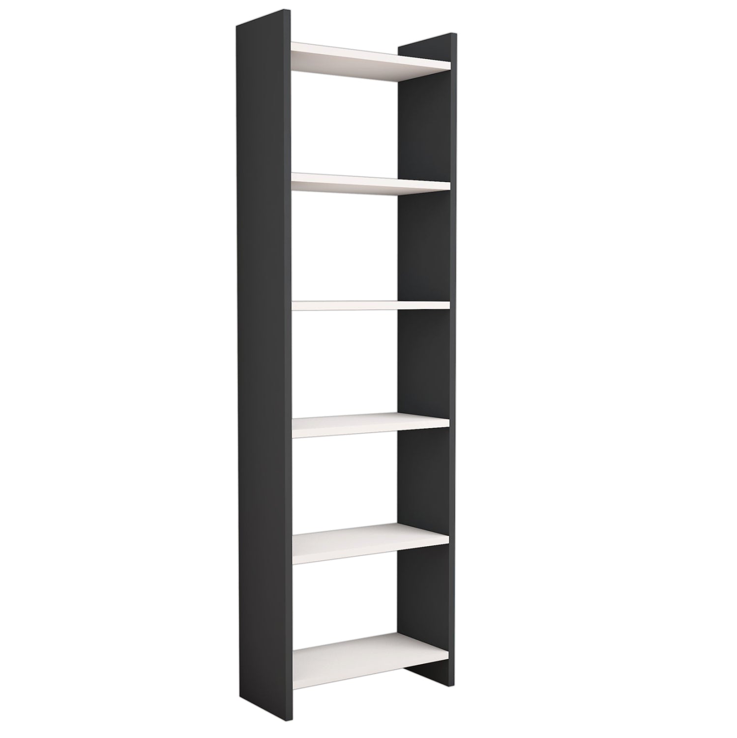 Библиотека CLASSIKER  цвят бял-сив 48.5x22x160см
