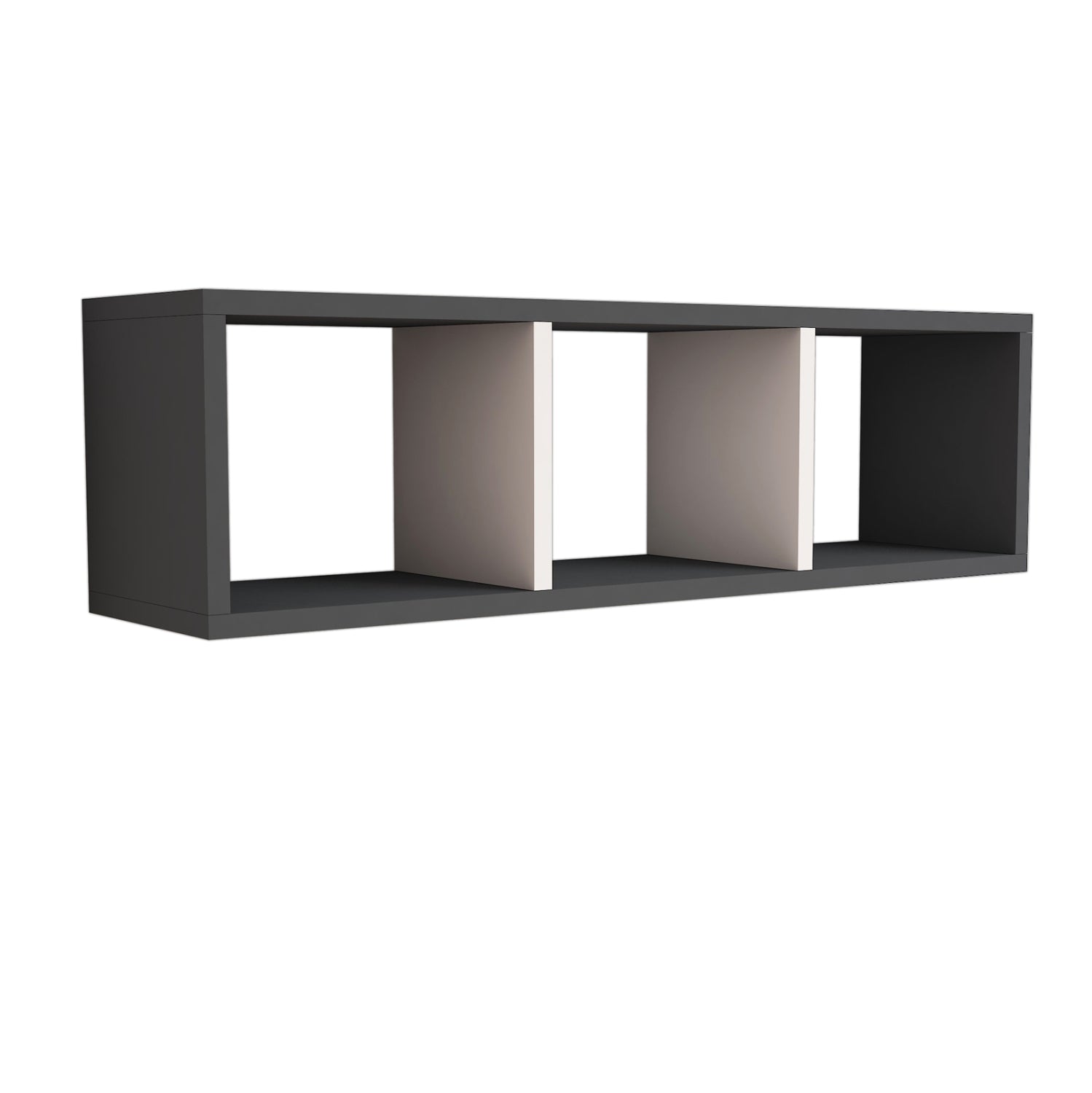 Етажерка Фенси цвят бял-сив  90x22x25,6