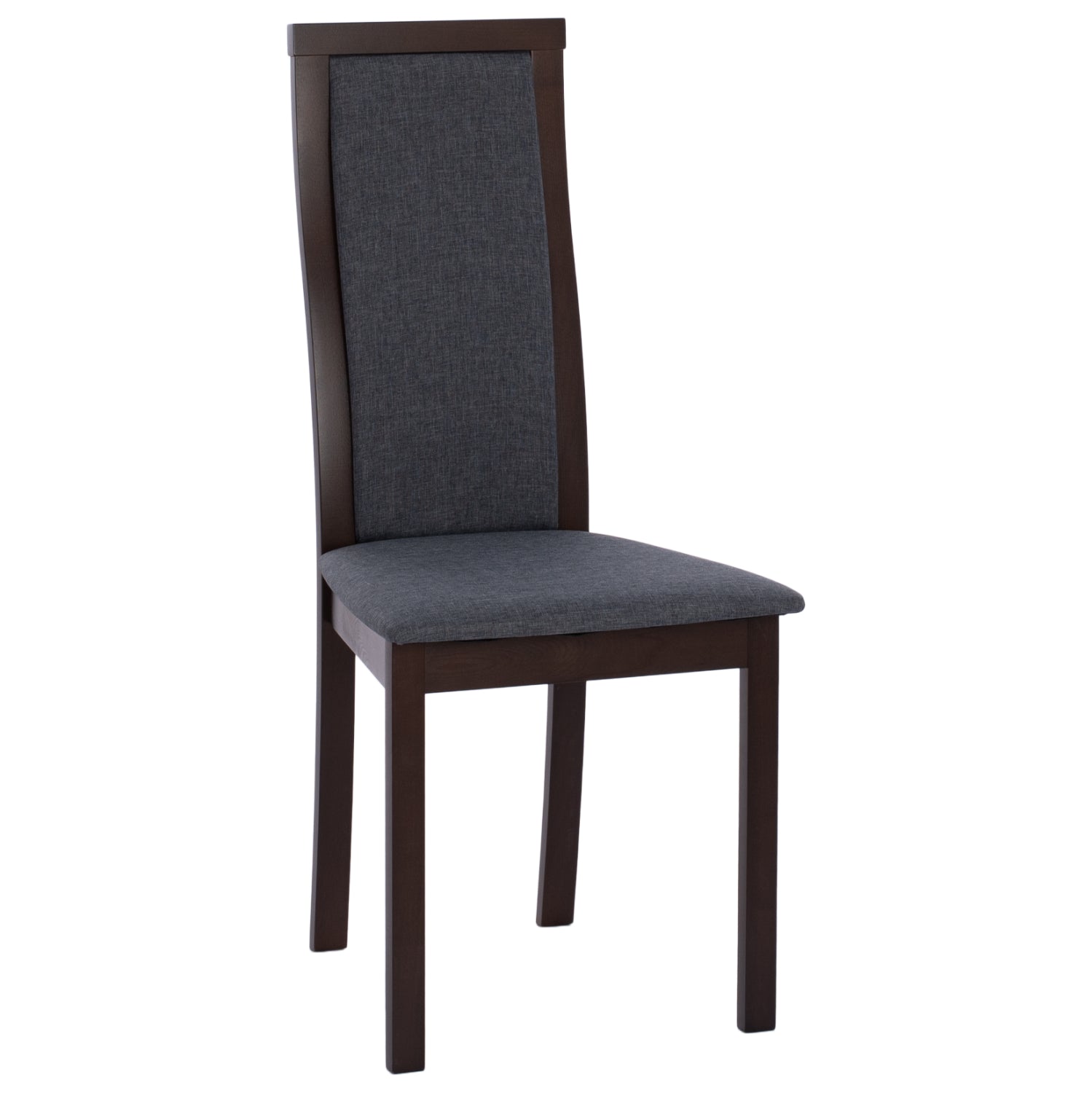 Трапезен стол Олея цвят орех-сив 45x55x100