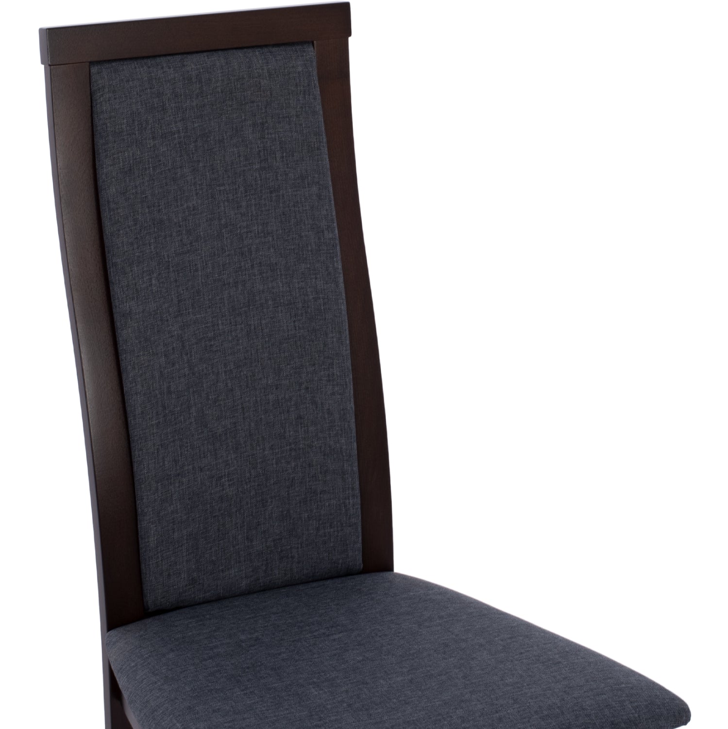 Трапезен стол Олея цвят орех-сив 45x55x100