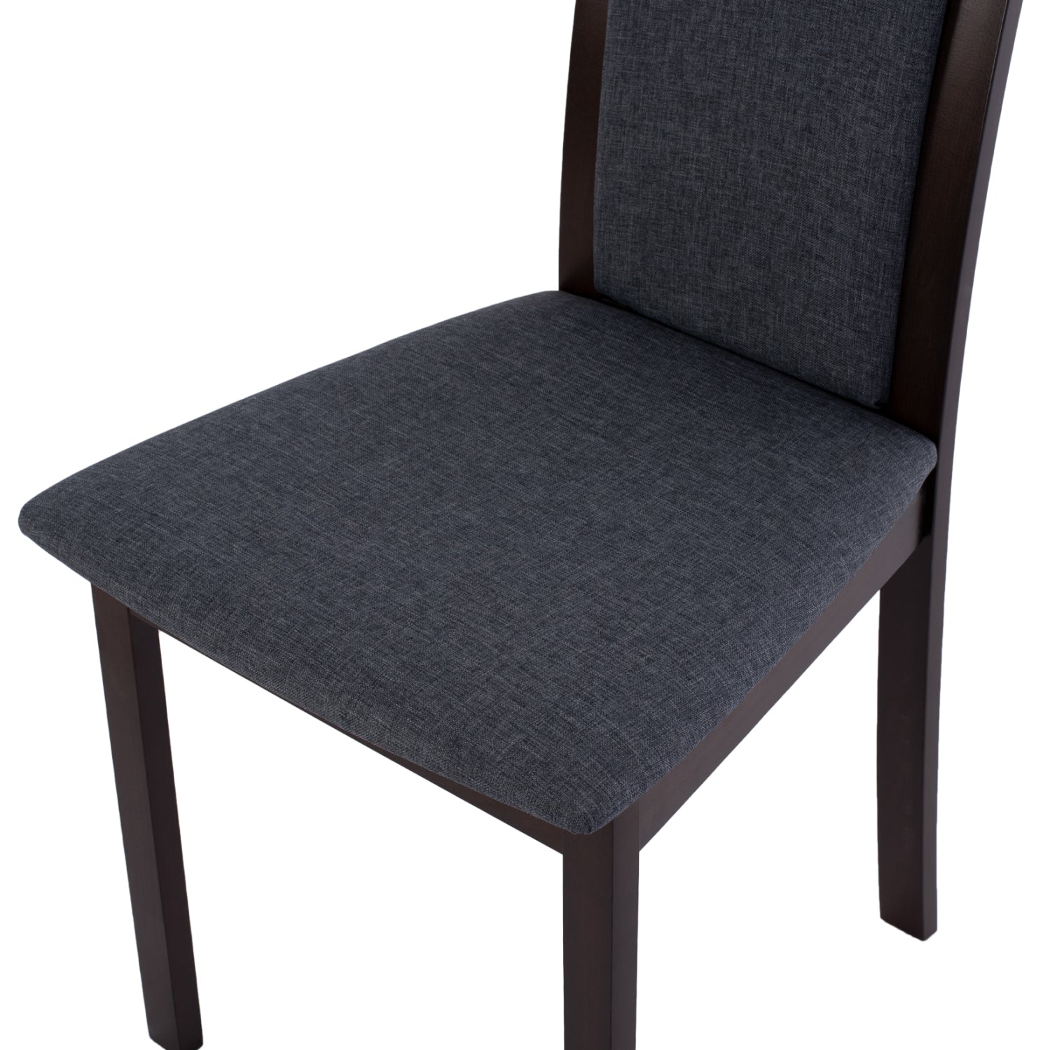 Трапезен стол Олея цвят орех-сив 45x55x100