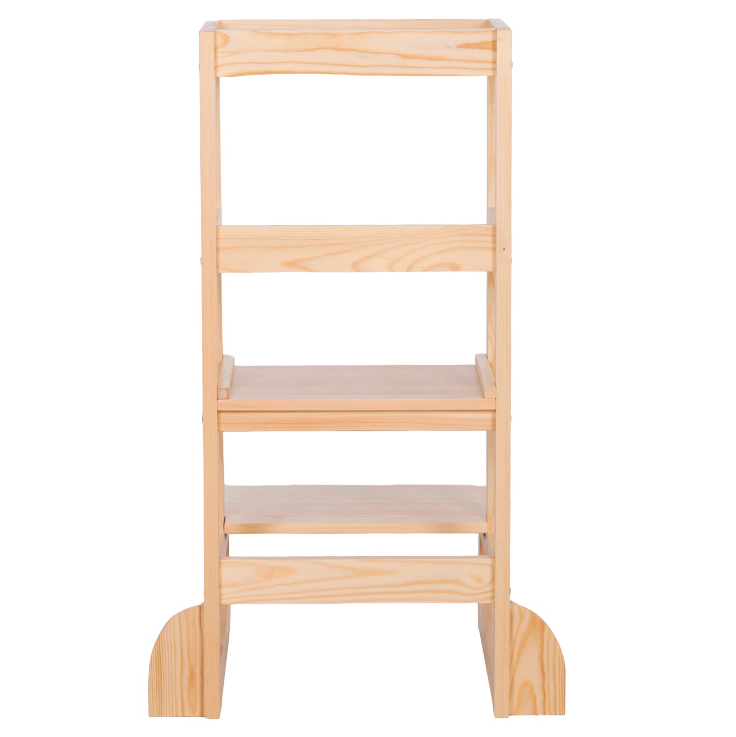 Детска учебна кула t.montessori pepe борова дървесина в естествен цвят 55x53x90hсм.