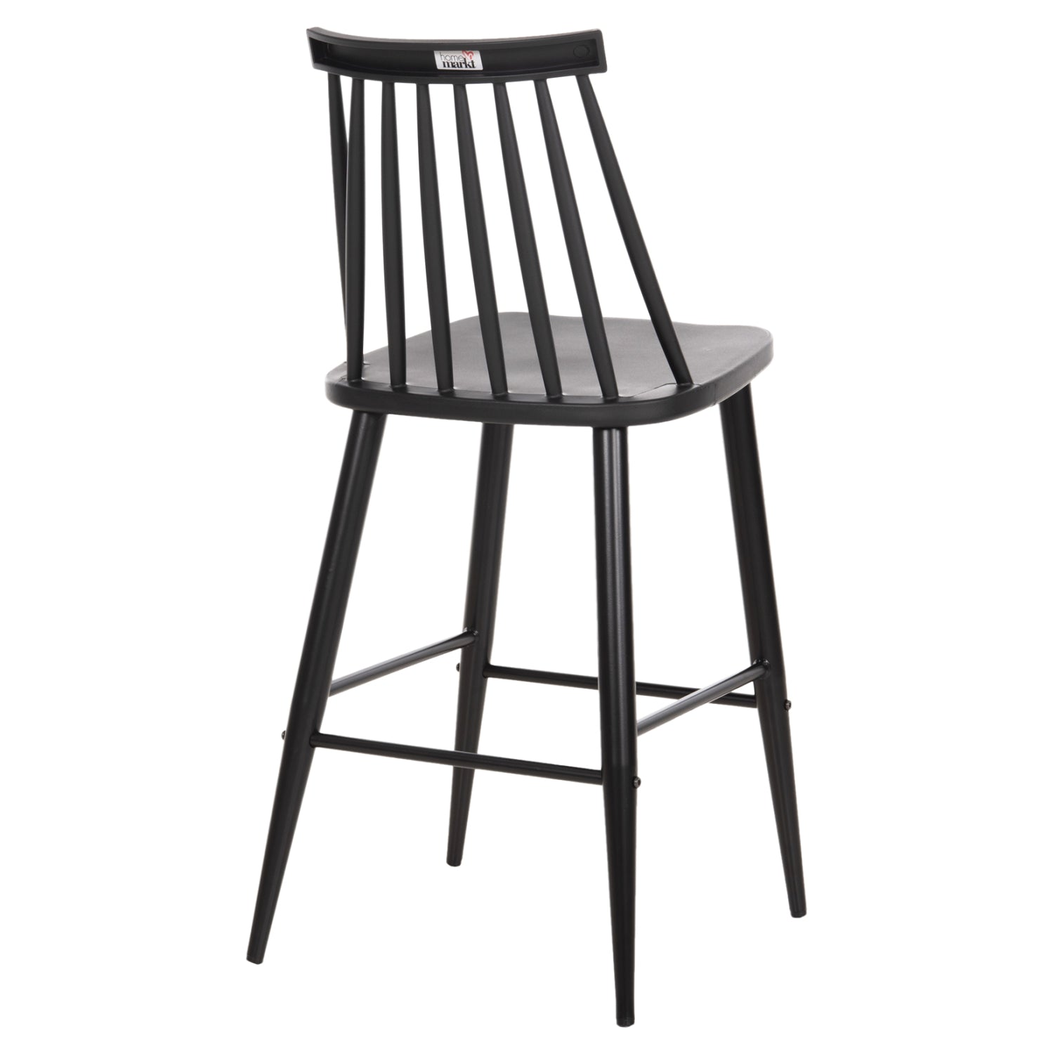 Бар стол Ванеса - средна височина черен цвят 45,5x46x97