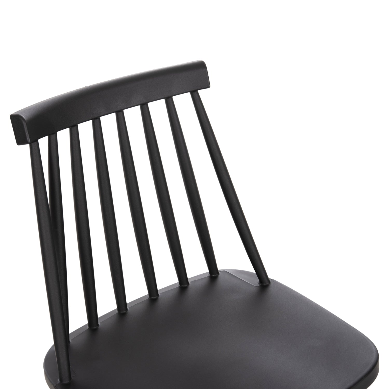 Бар стол Ванеса - средна височина черен цвят 45,5x46x97