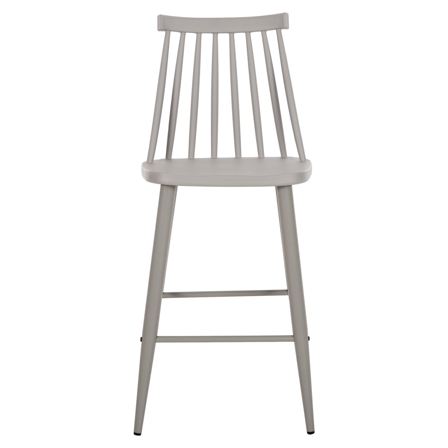 Бар стол Ванеса - средна височина сив цвят