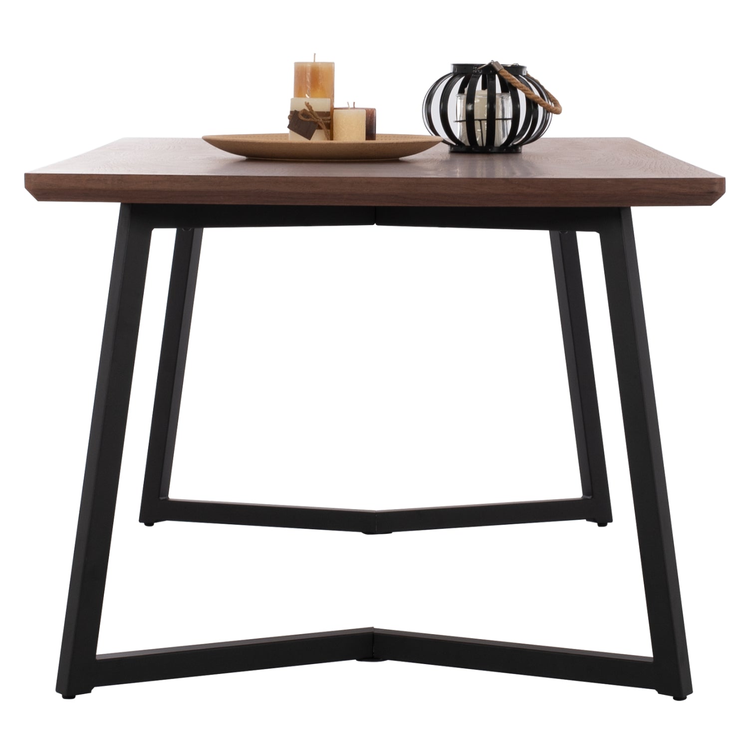 Маса трапезна JAY  цвят черен-орех 200x100x75