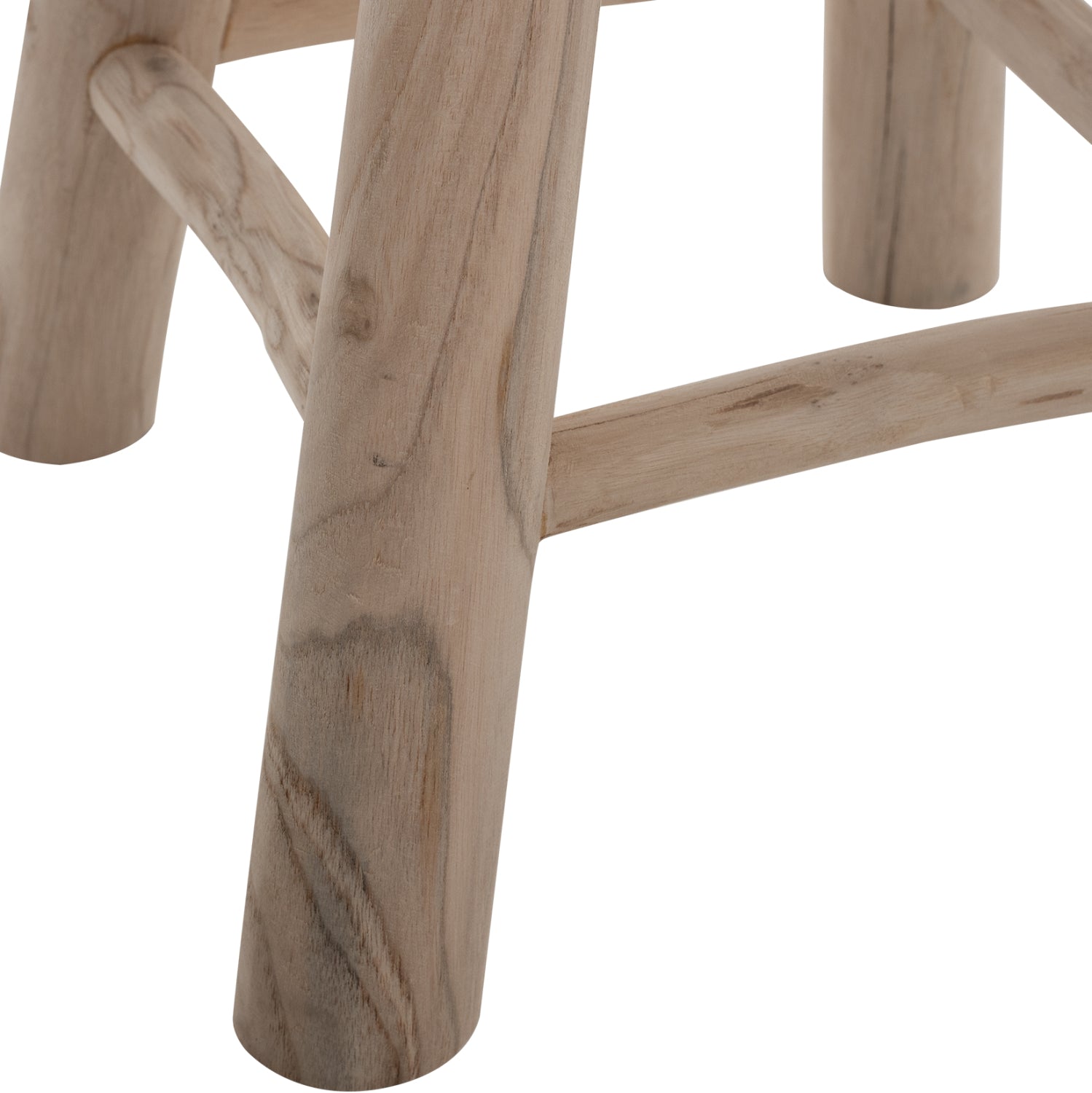 Бар стол ф30 -тиково дърво Φ35Χ45