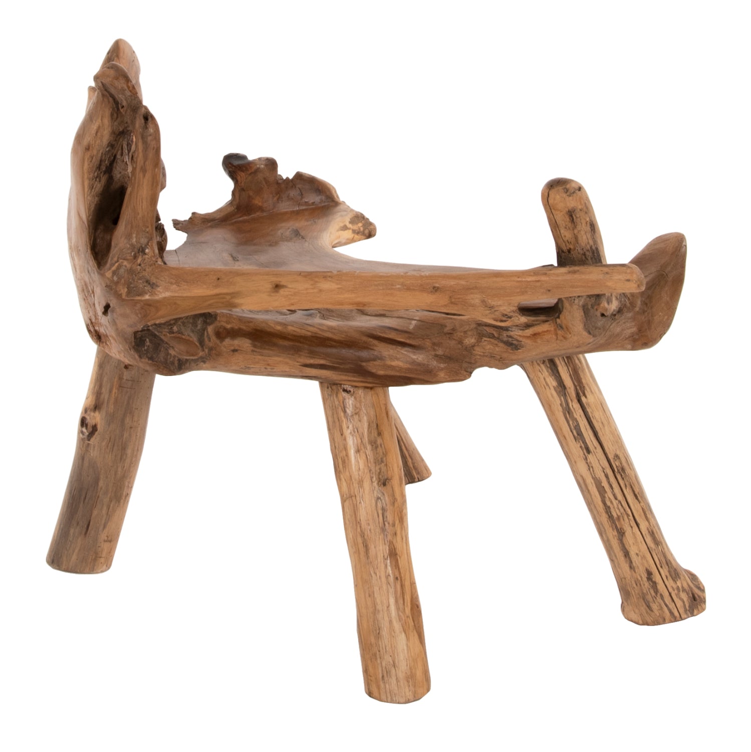 Пейка  от натурално тиково дърво масив 120x88x80 см.