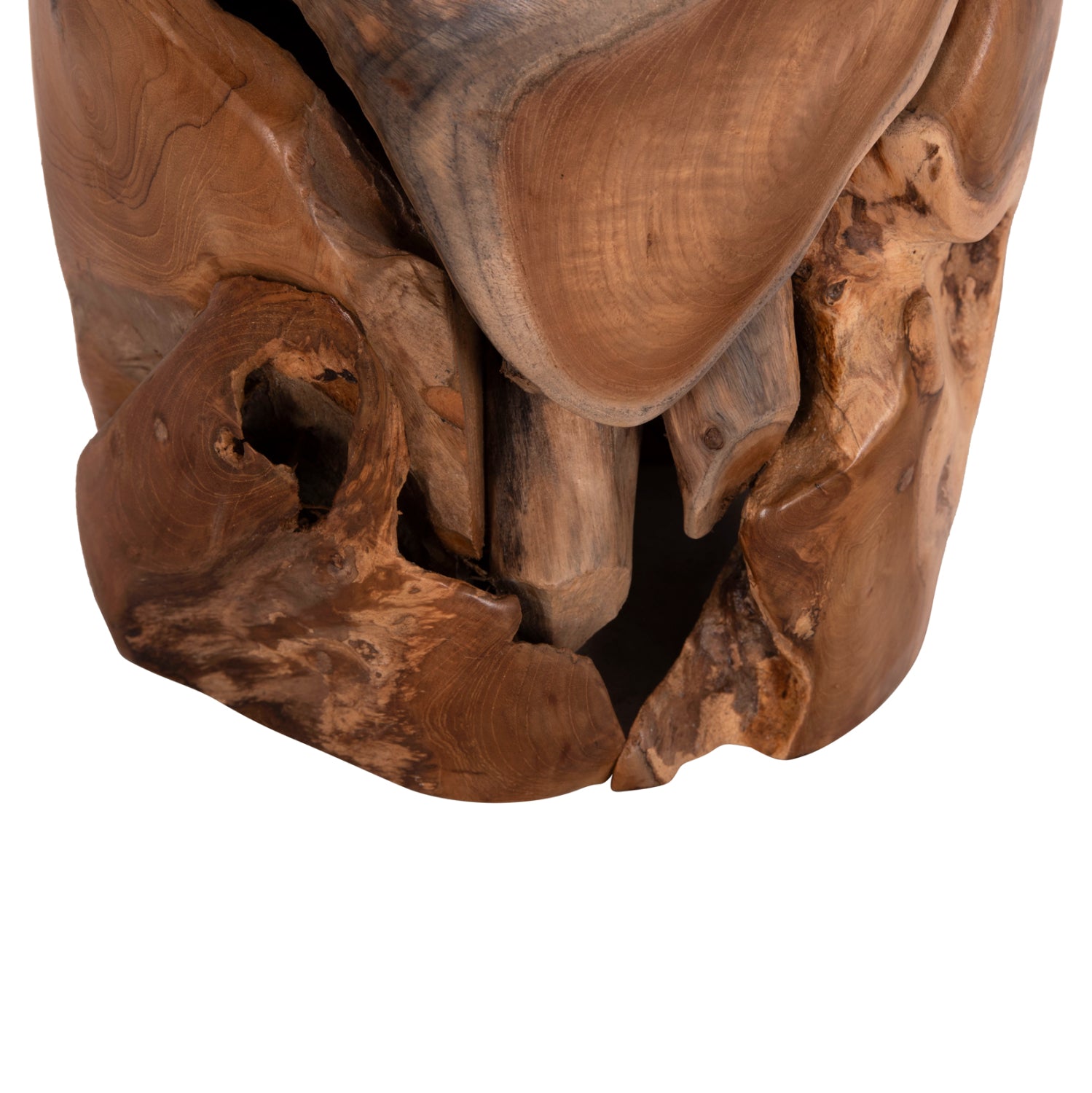 Табуретка STOMP натурал тиково дърво  Φ30x45