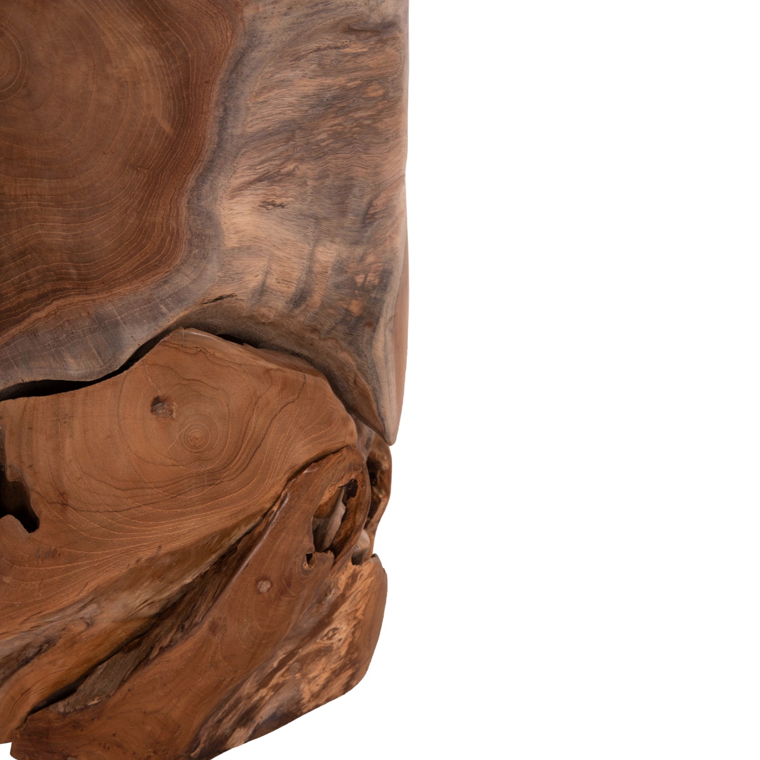 Табуретка STOMP натурал тиково дърво  Φ30x45