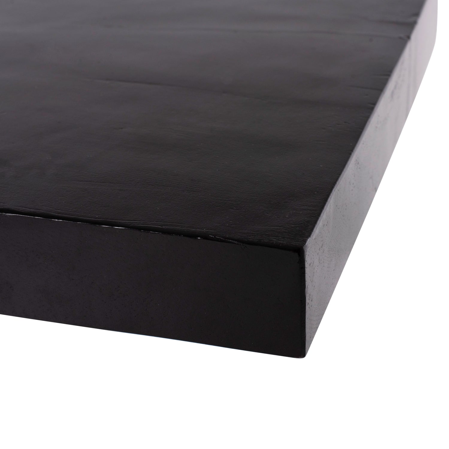 Конзола тиково дърво цвят натурал-черен 150X40X80СМ