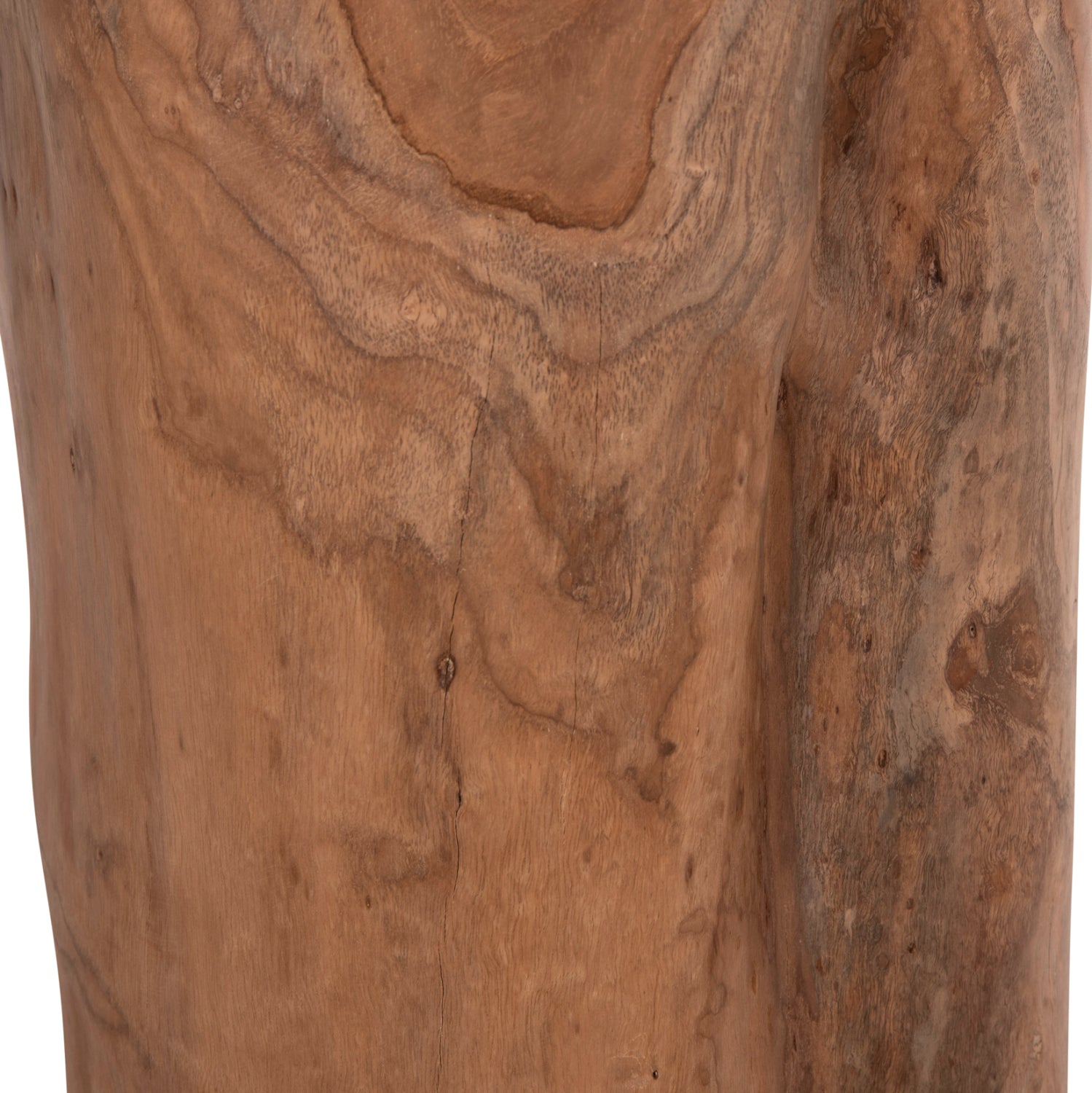 Масичка TRONCO тиково дърво естествен цвят Φ30x45см