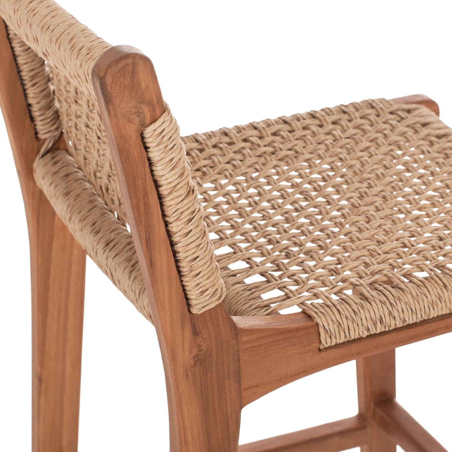 Бар стол NESHA тиково дърво 40X53X89