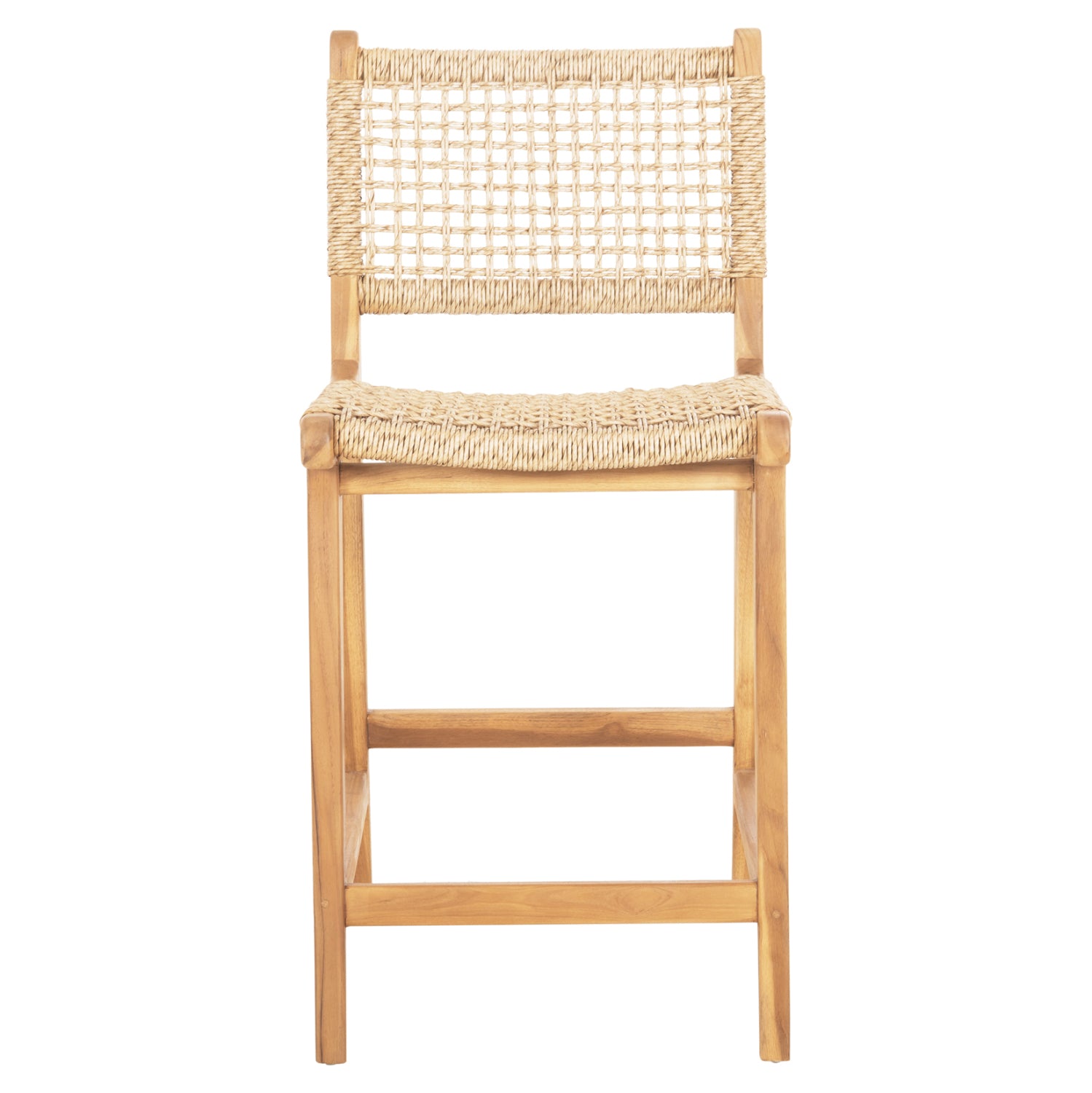 Бар стол NESHA тиково дърво  46x53x96