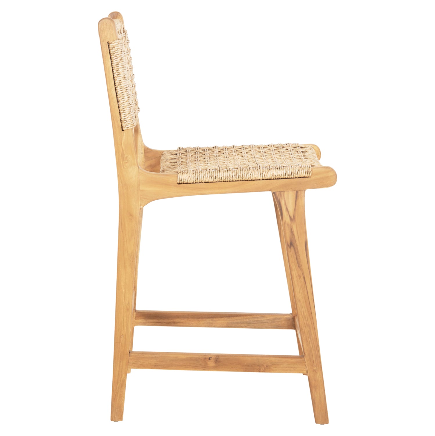 Бар стол NESHA тиково дърво  46x53x96