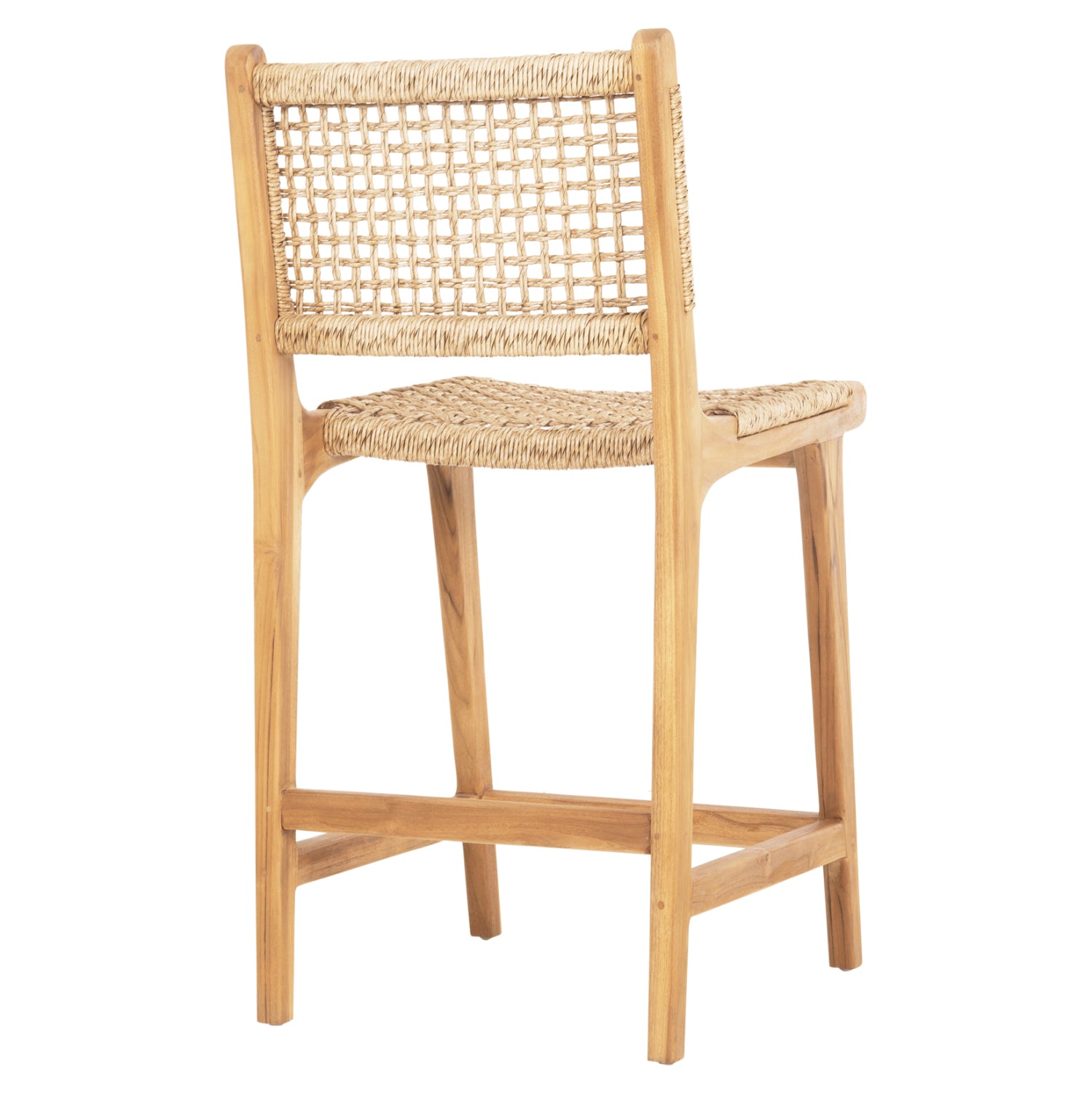 Бар стол NESHA тиково дърво  46x53x96