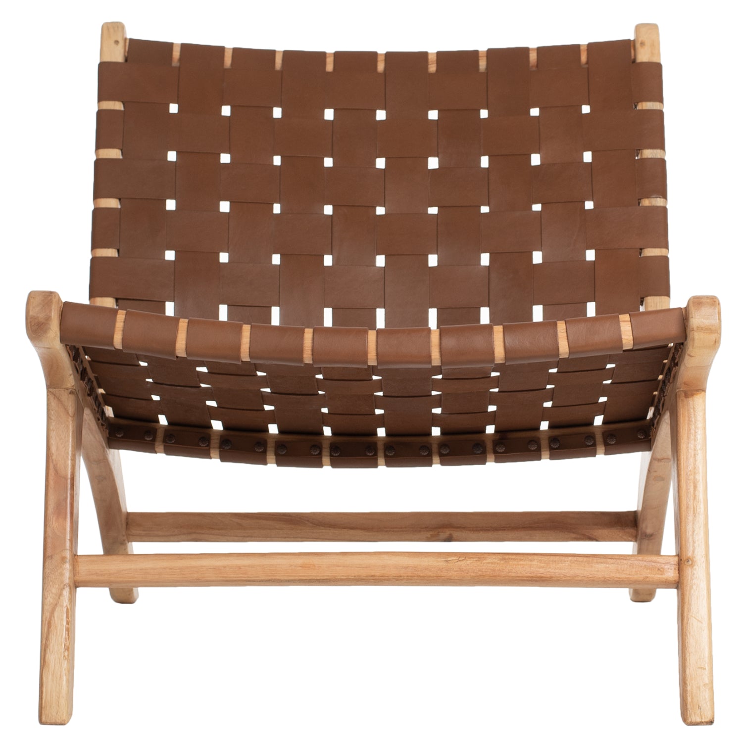 Стол Фелипе тиково дърво цвят натурал-кафяв 65x82x88