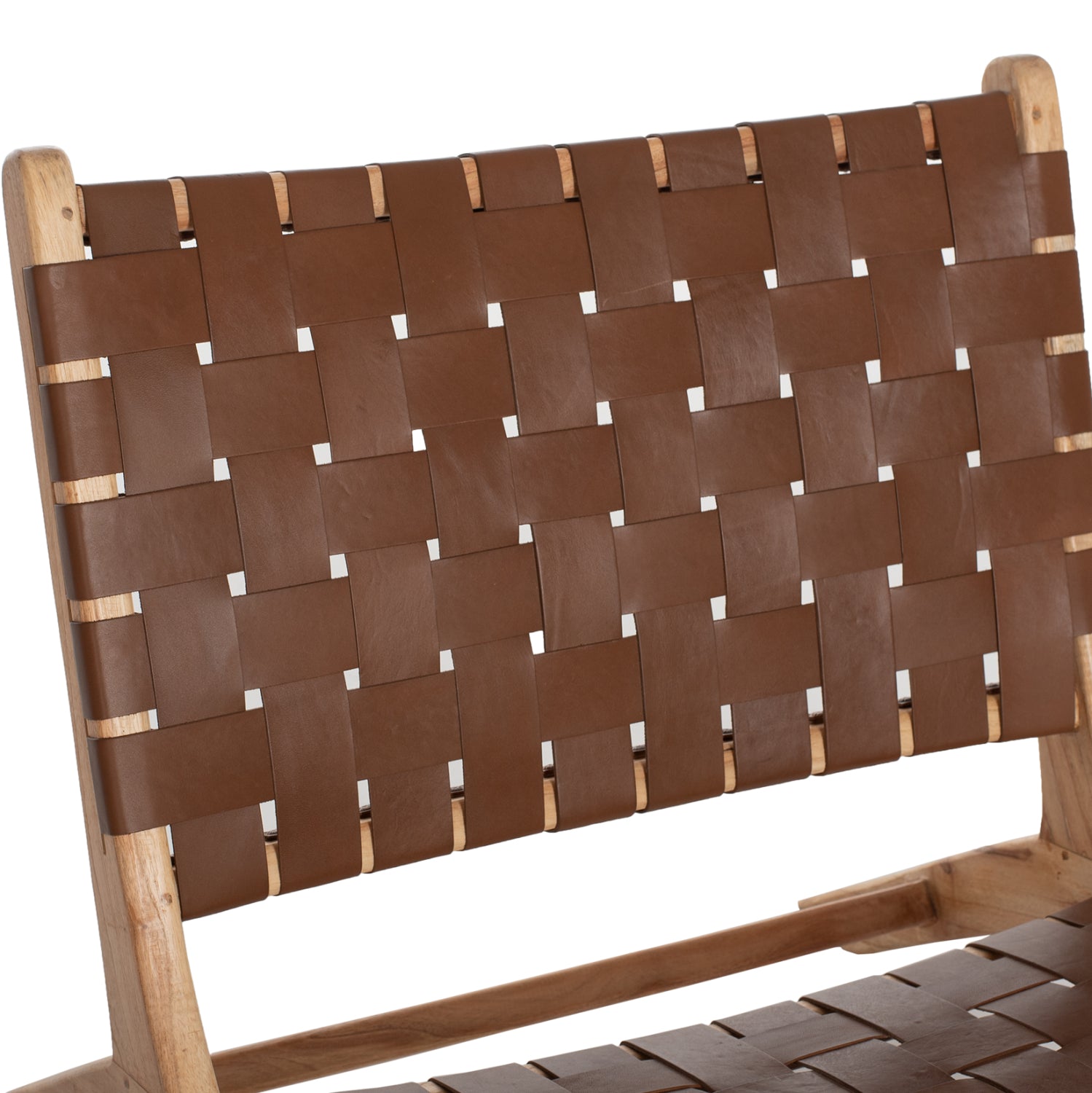 Стол Фелипе тиково дърво цвят натурал-кафяв 65x82x88