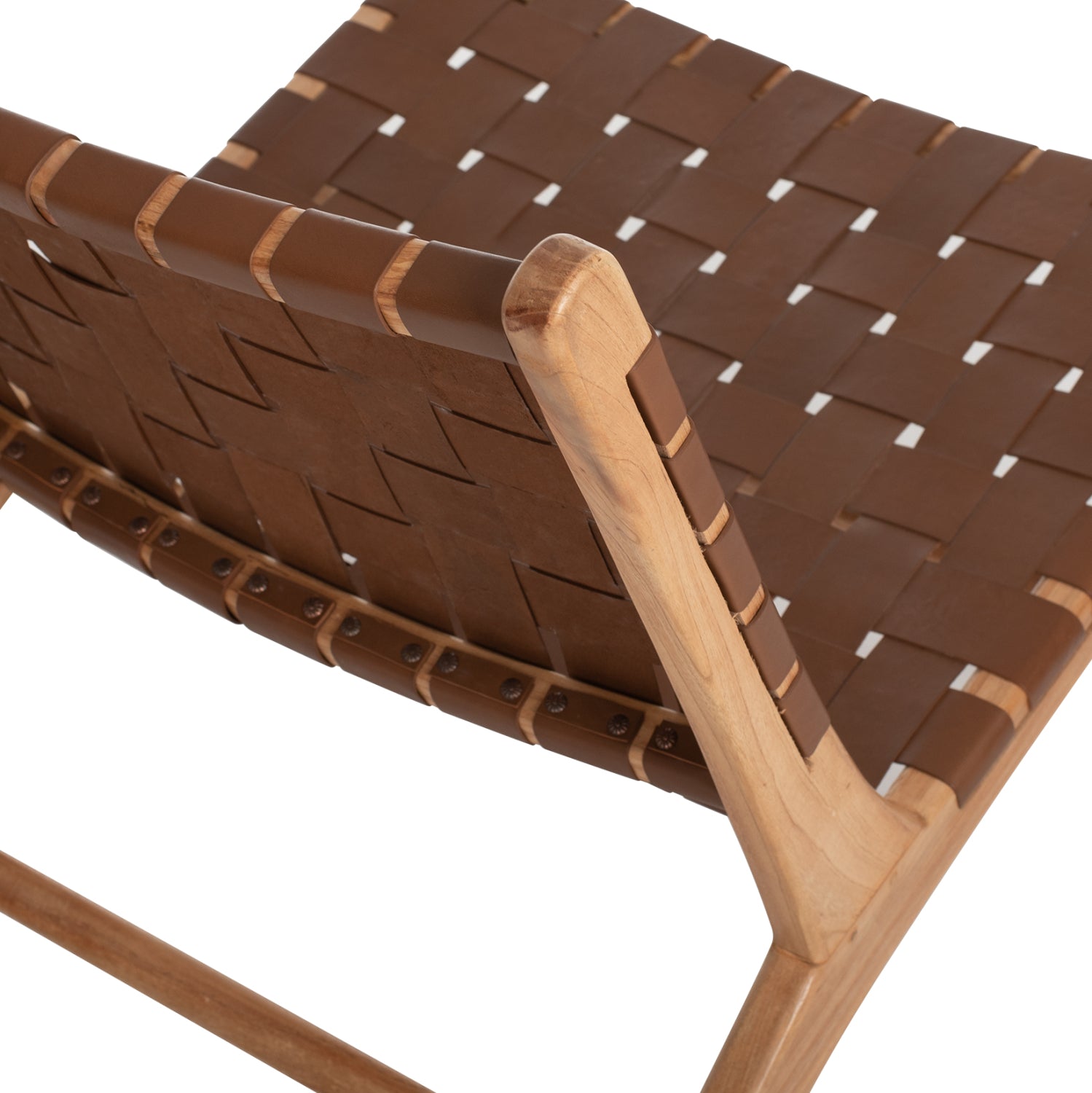 Стол Фелипе тиково дърво цвят натурал-кафяв 65x82x88