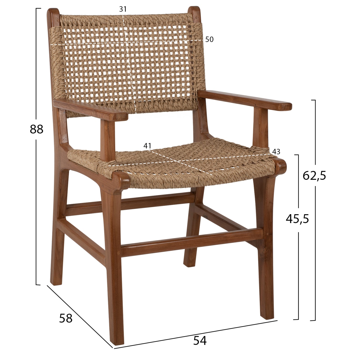 Кресло TEAK  тиково дърво