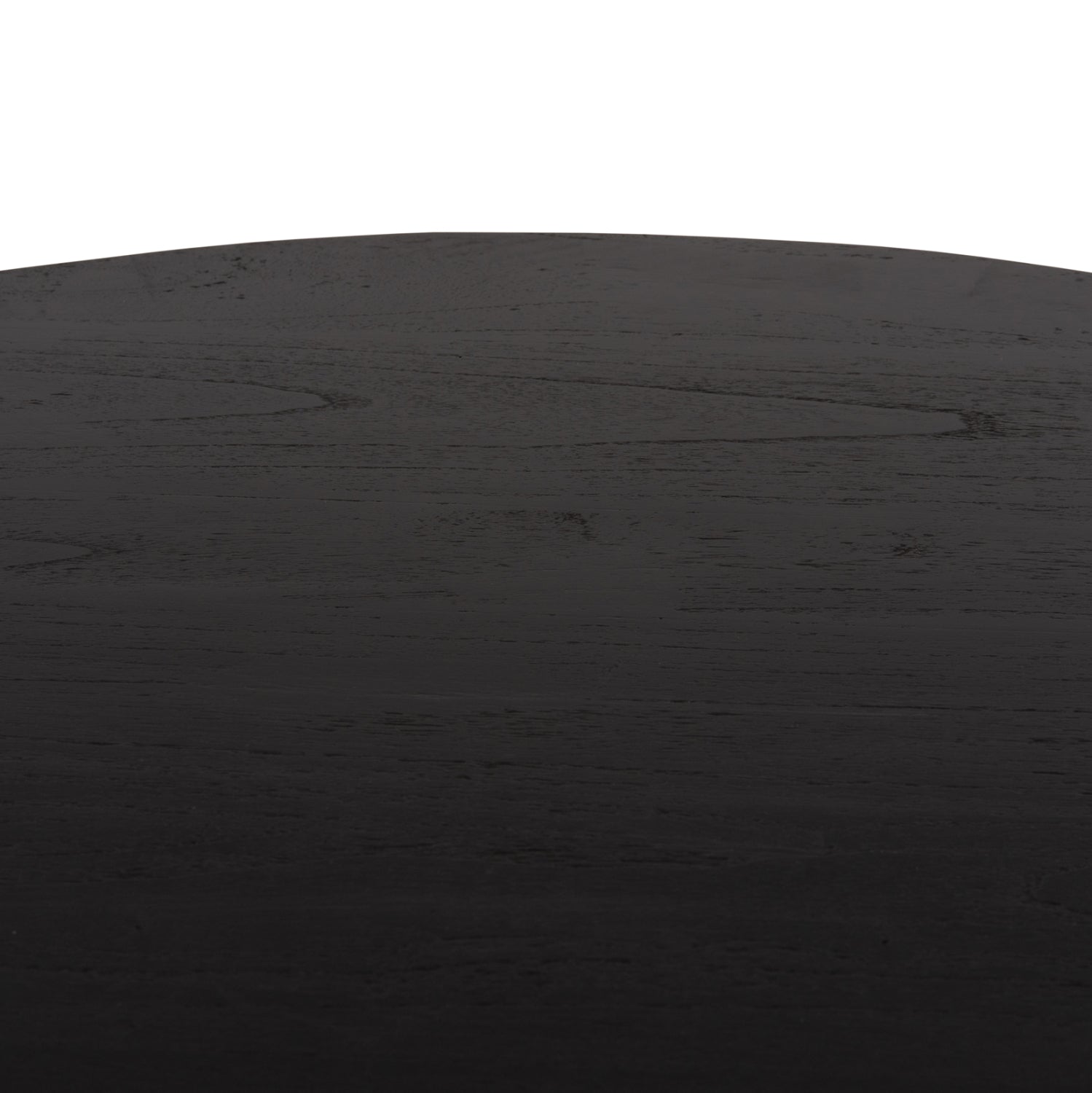 Кръгла трапезна маса FRANTZ  масив mindi черен φ118x79см