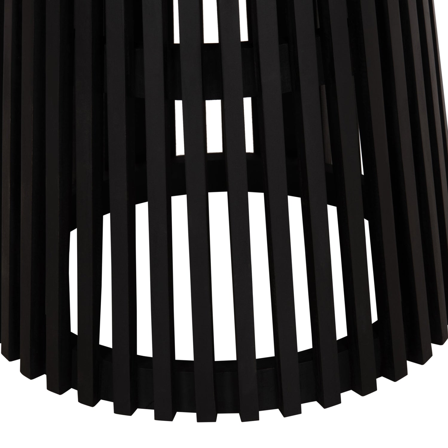 Кръгла трапезна маса FRANTZ  масив mindi черен φ118x79см