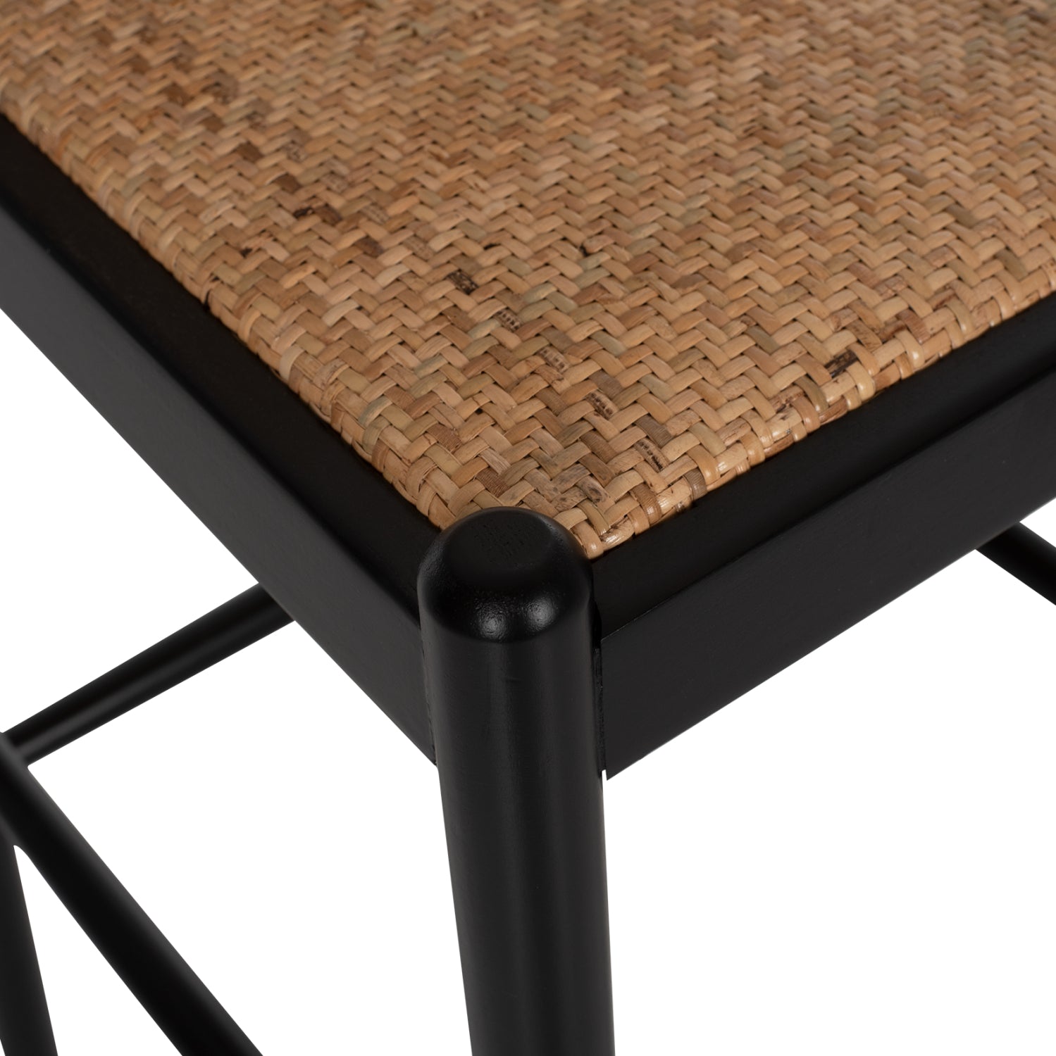 Бар стол Авида цвят черен-бежов 47x46x100см