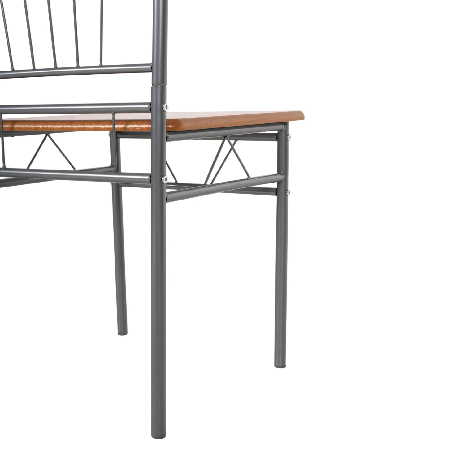 Комплект за трапезария 5 части, метал Peary -mdf в цвят sonama, 110x60x74всм.