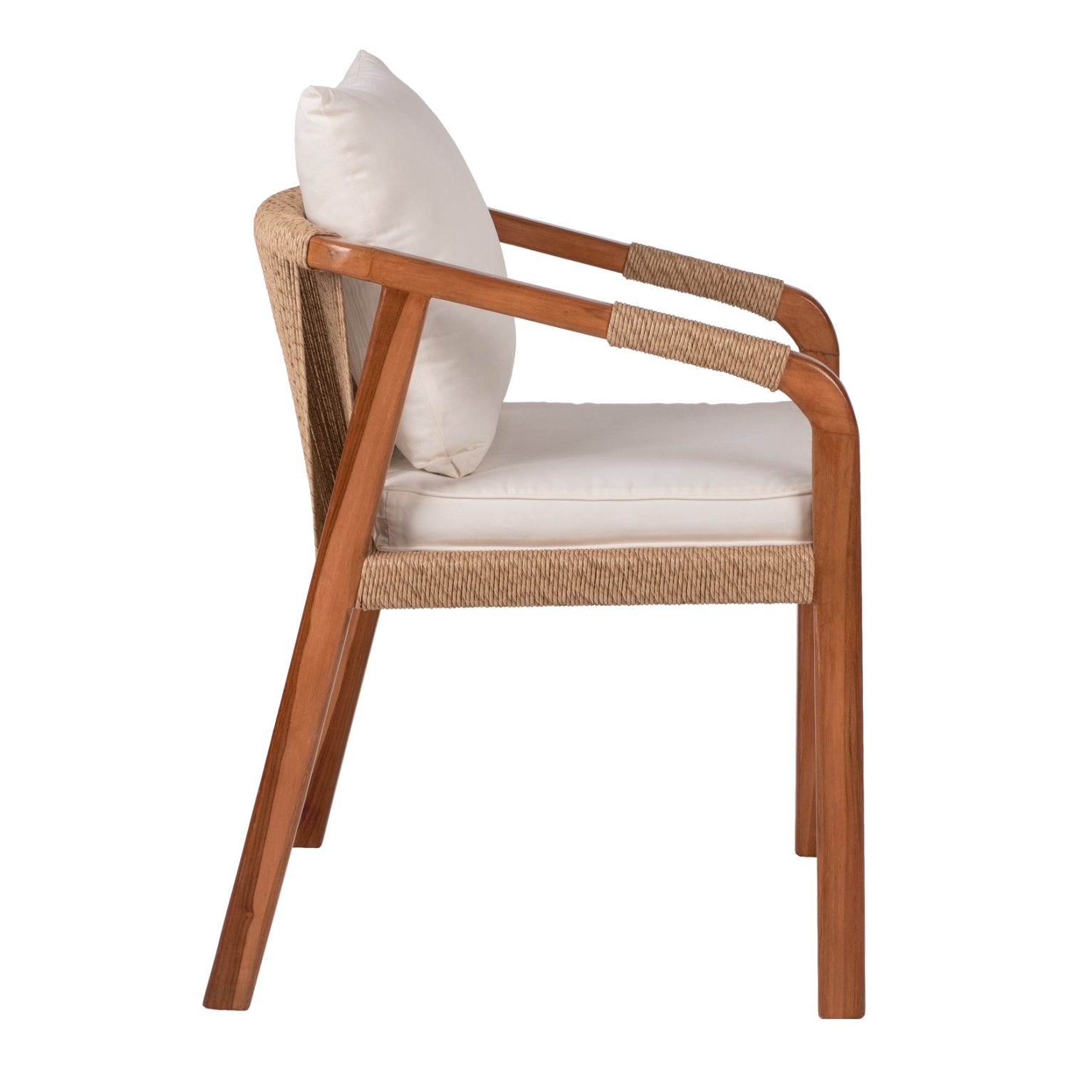 Кресло тиково дърво 57x63,5x75-88