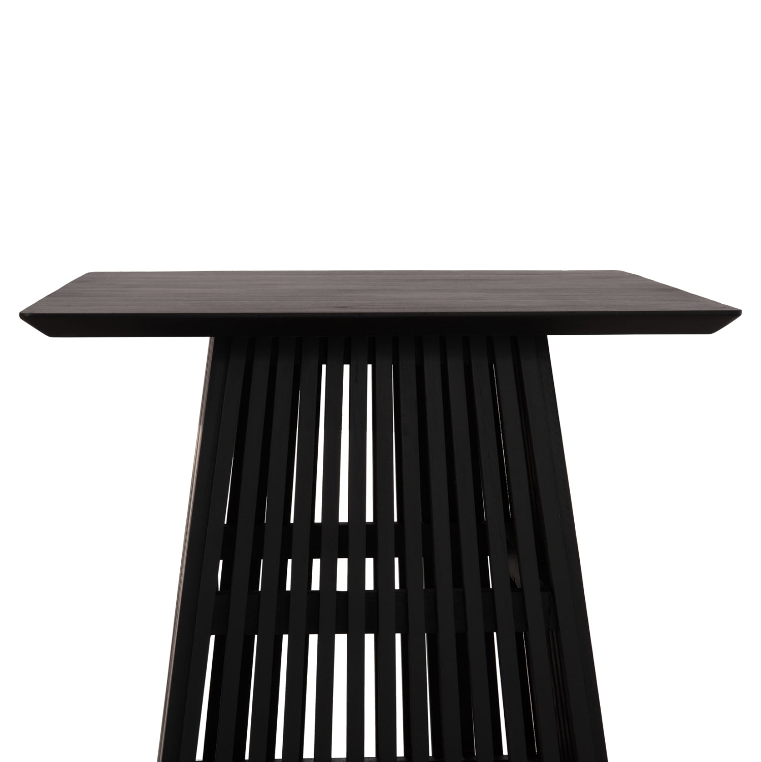 Квадратна трапезна маса FRANTZ mindi черно дърво 80x80x78см.