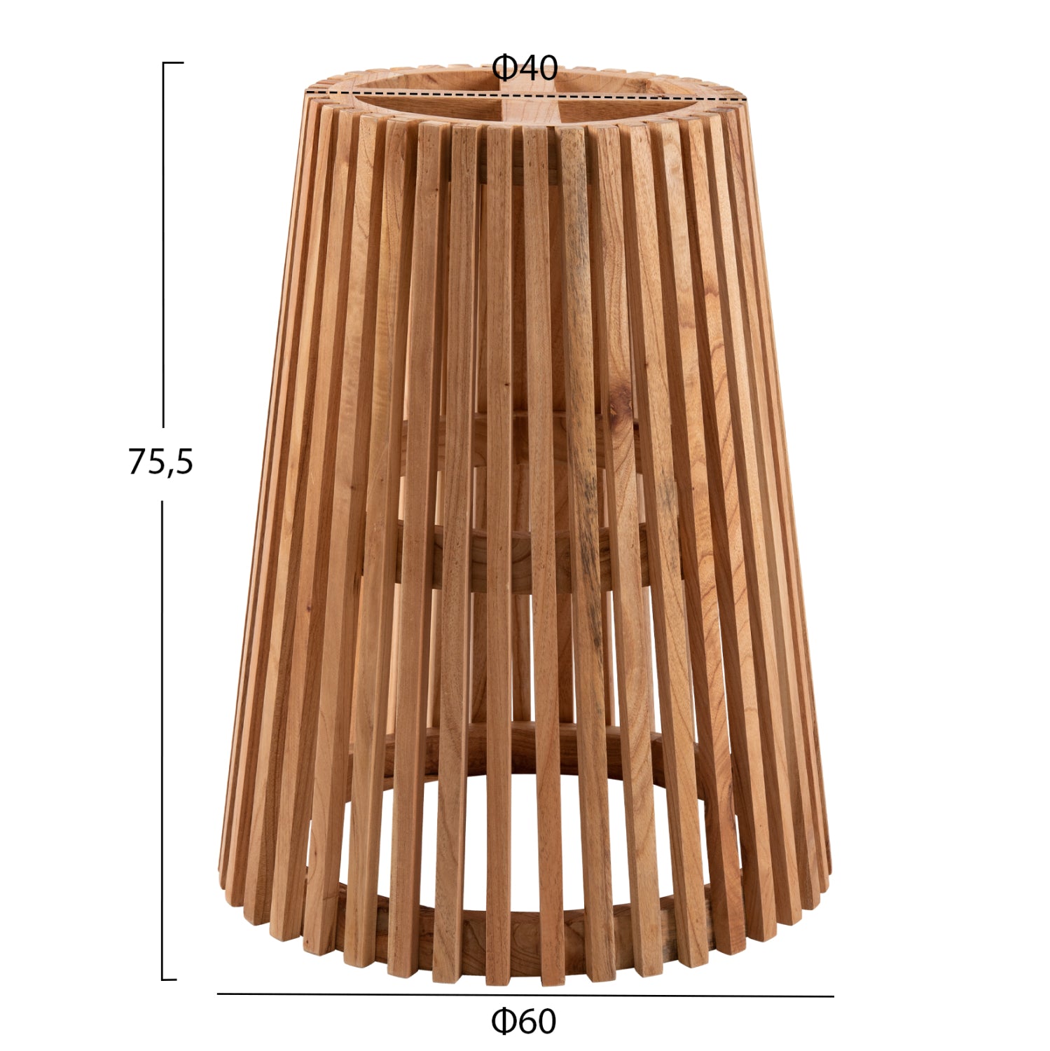 Крака за маса от дърво mindi φ60x75.5hсм.