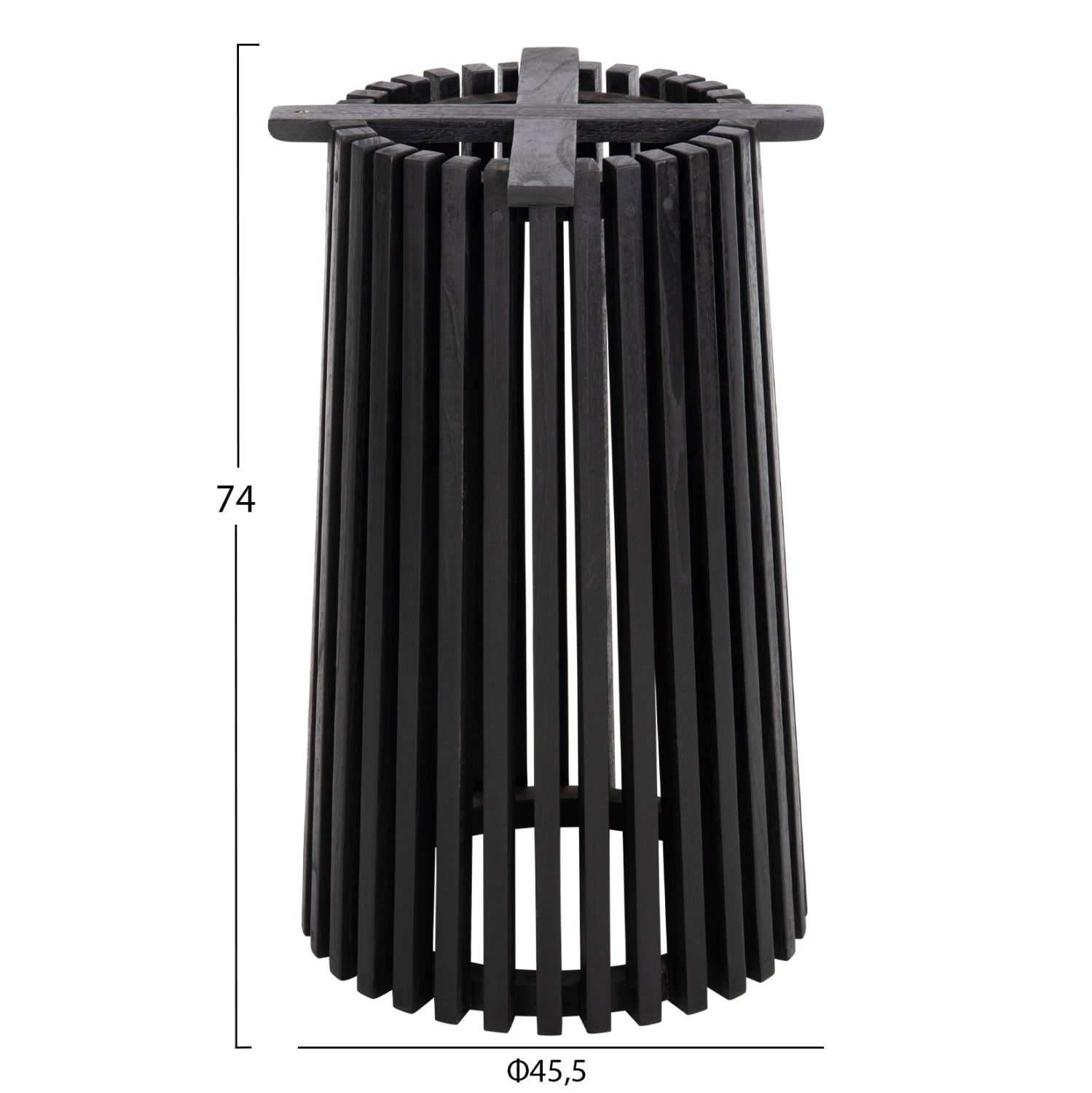 Основа за маса  Франц черен цвят Φ60x74