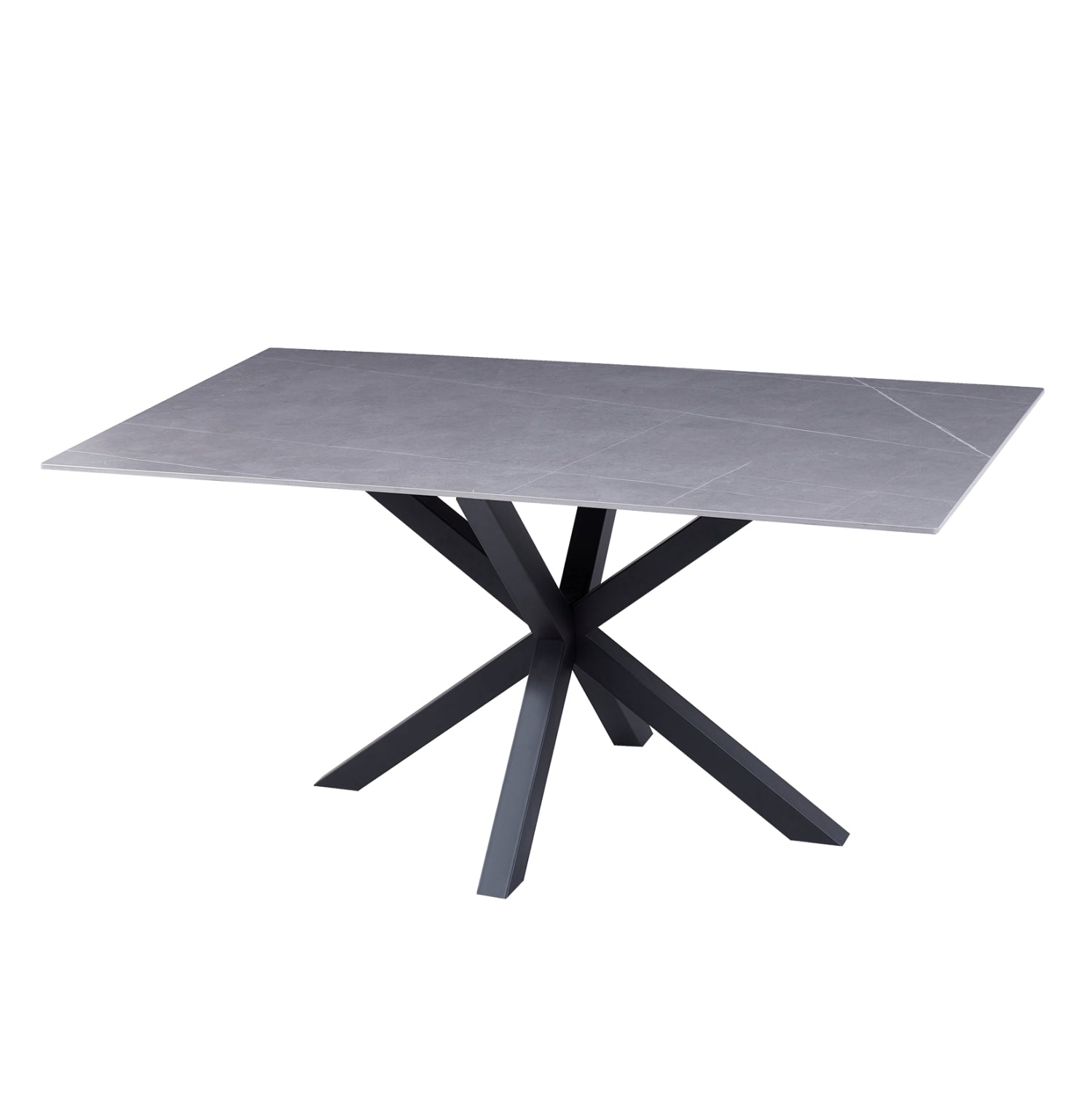 Холна маса Дорис сив-черен цвят 120x60x45.5см