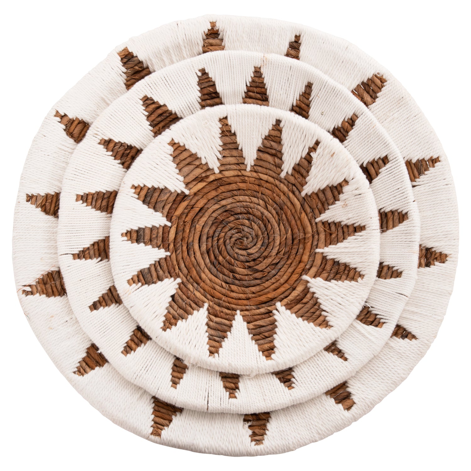 Декоративен комплект за стена от 3 части кръгла ватинка