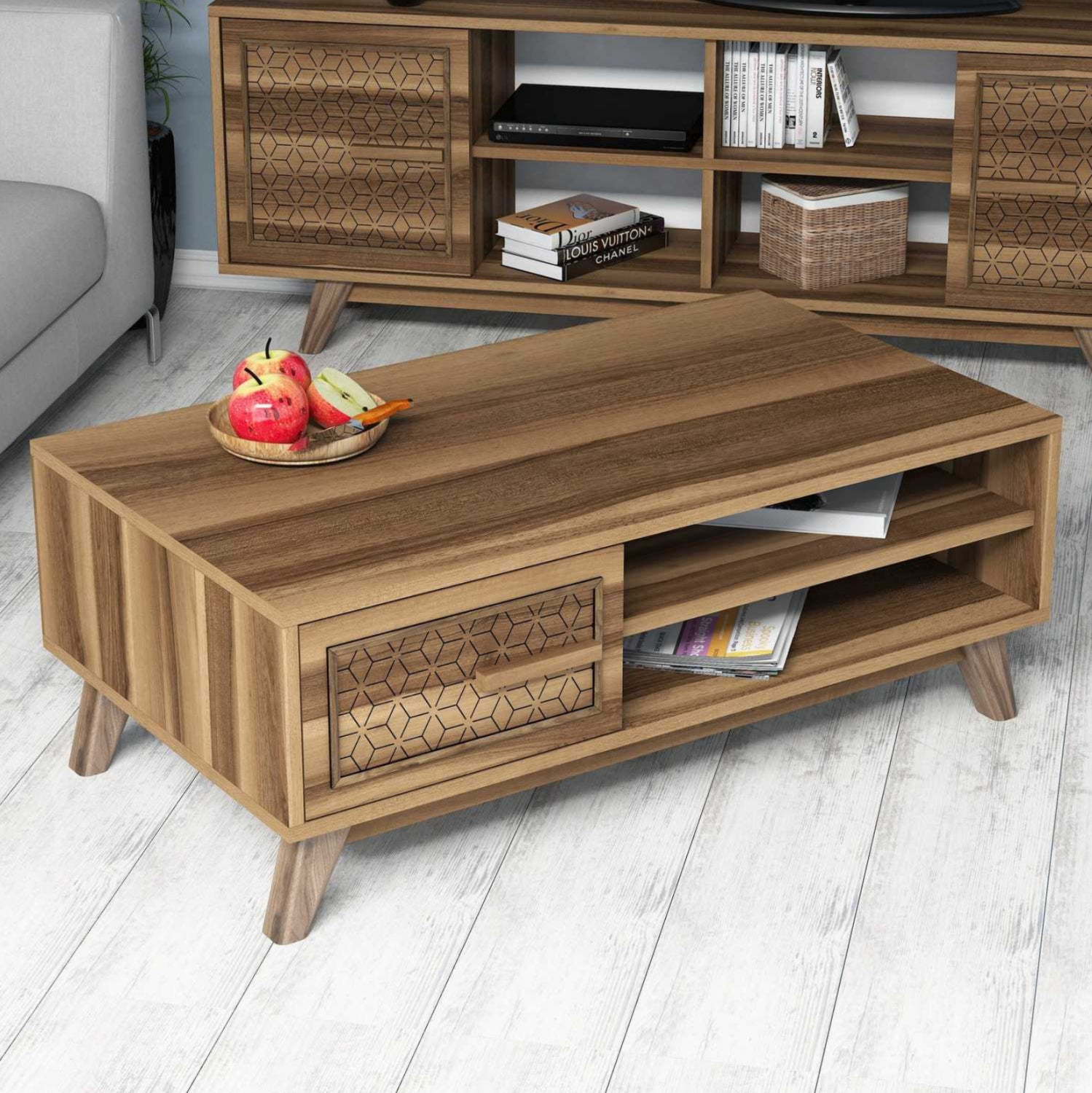 Холна маса 9497 цвят орех 105x60x38.2см