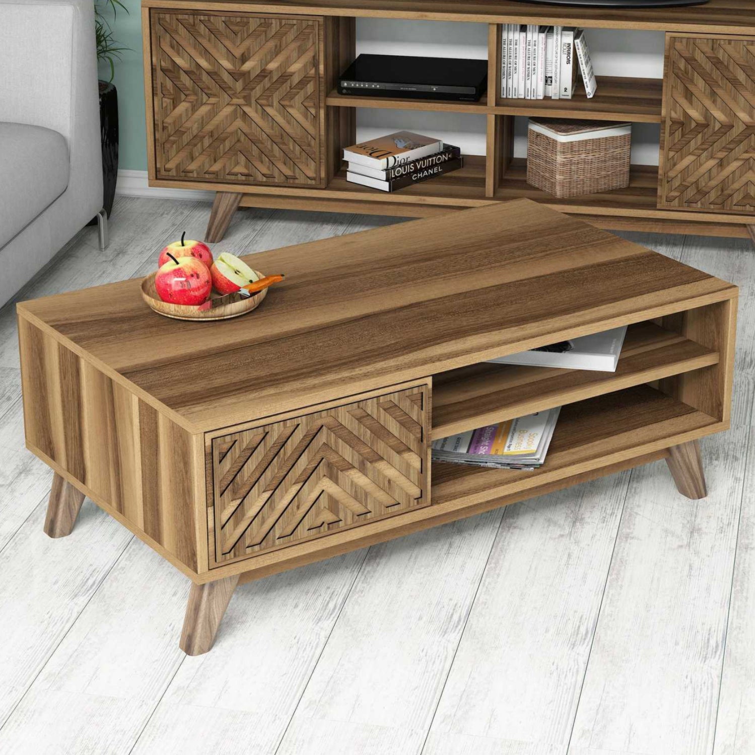 Холна маса 9502 цвят орех 105x60x38.2см