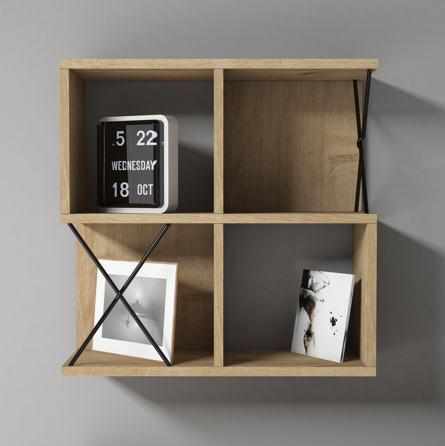 Етажерка 9520 цвят дъб 60x24x60см