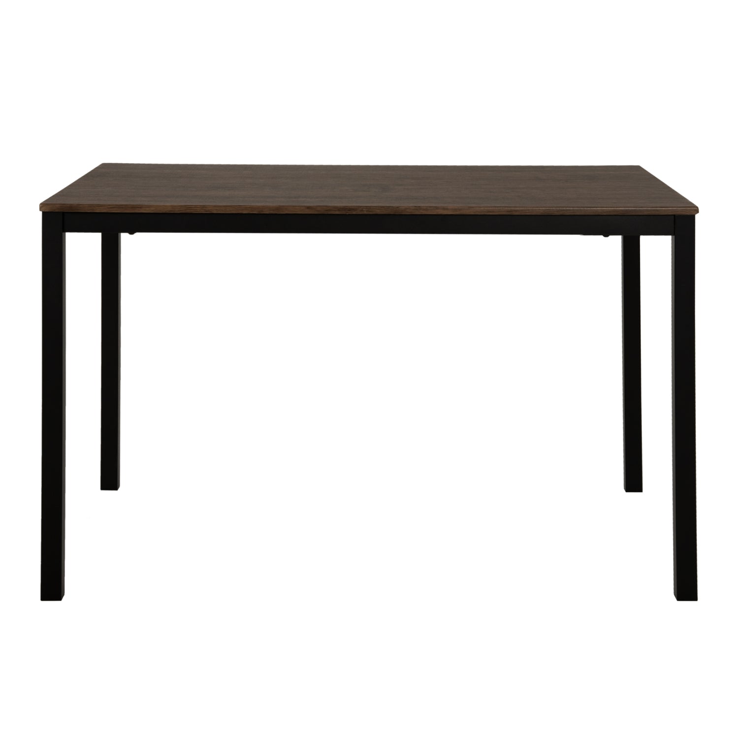 Трапезна маса Голай МДФ орех-черен метал 120X80X75см.