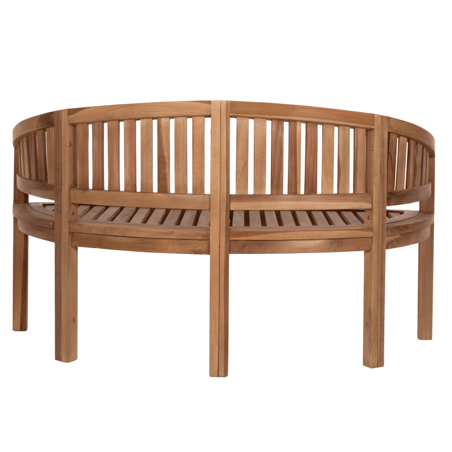 Пейка CAPO  2местна  натурал тиково дърво 121X59X86