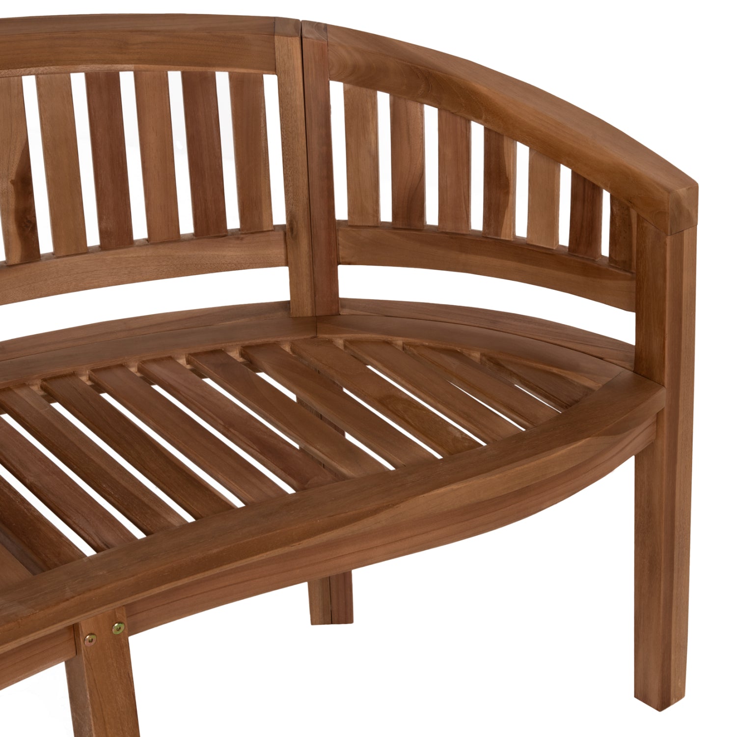 Пейка CAPO  2местна  натурал тиково дърво 121X59X86