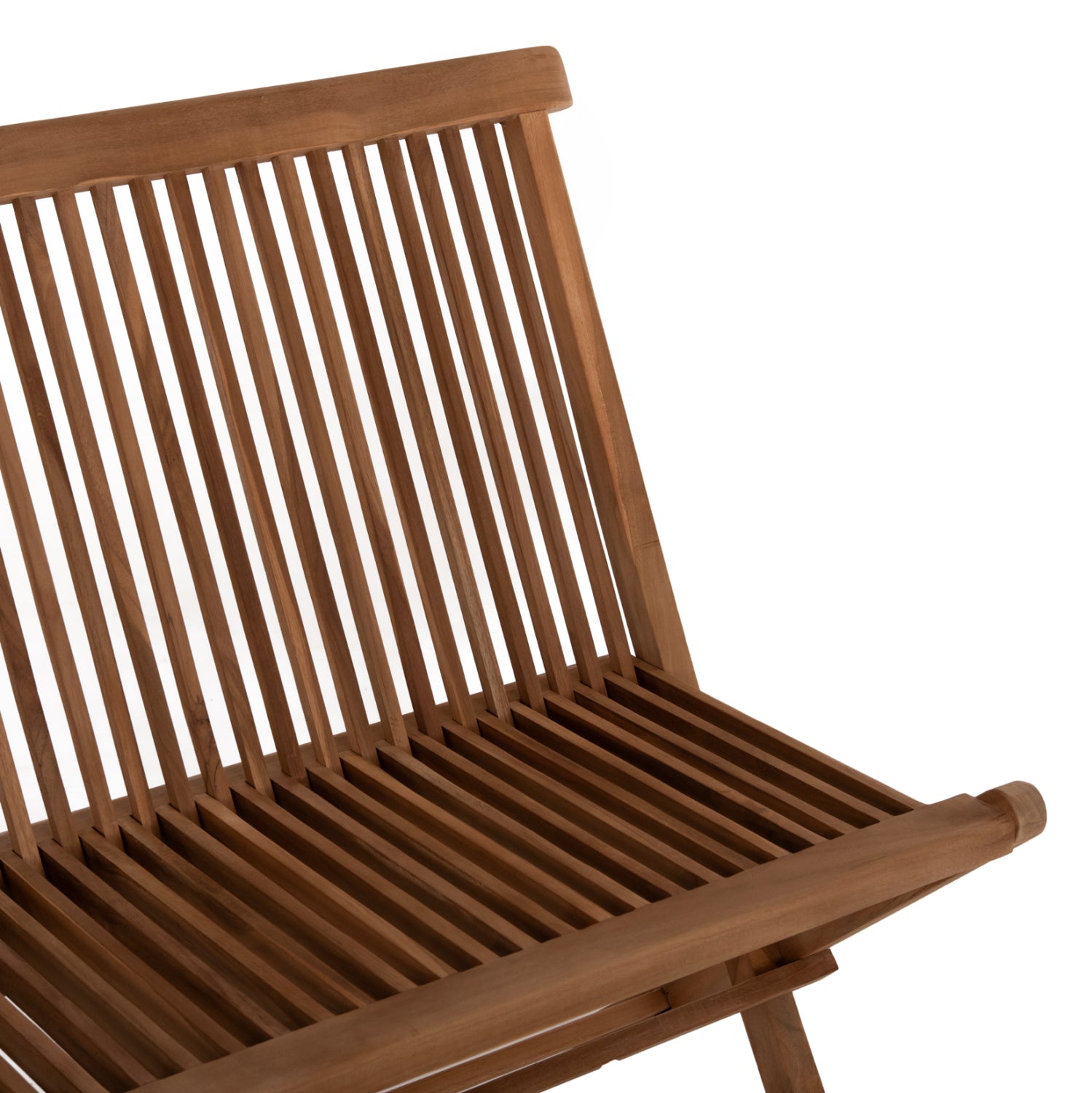 Пейка сгъваема  ТИКОВО ДЪРВО  в натурален цвят 120х62х89см.