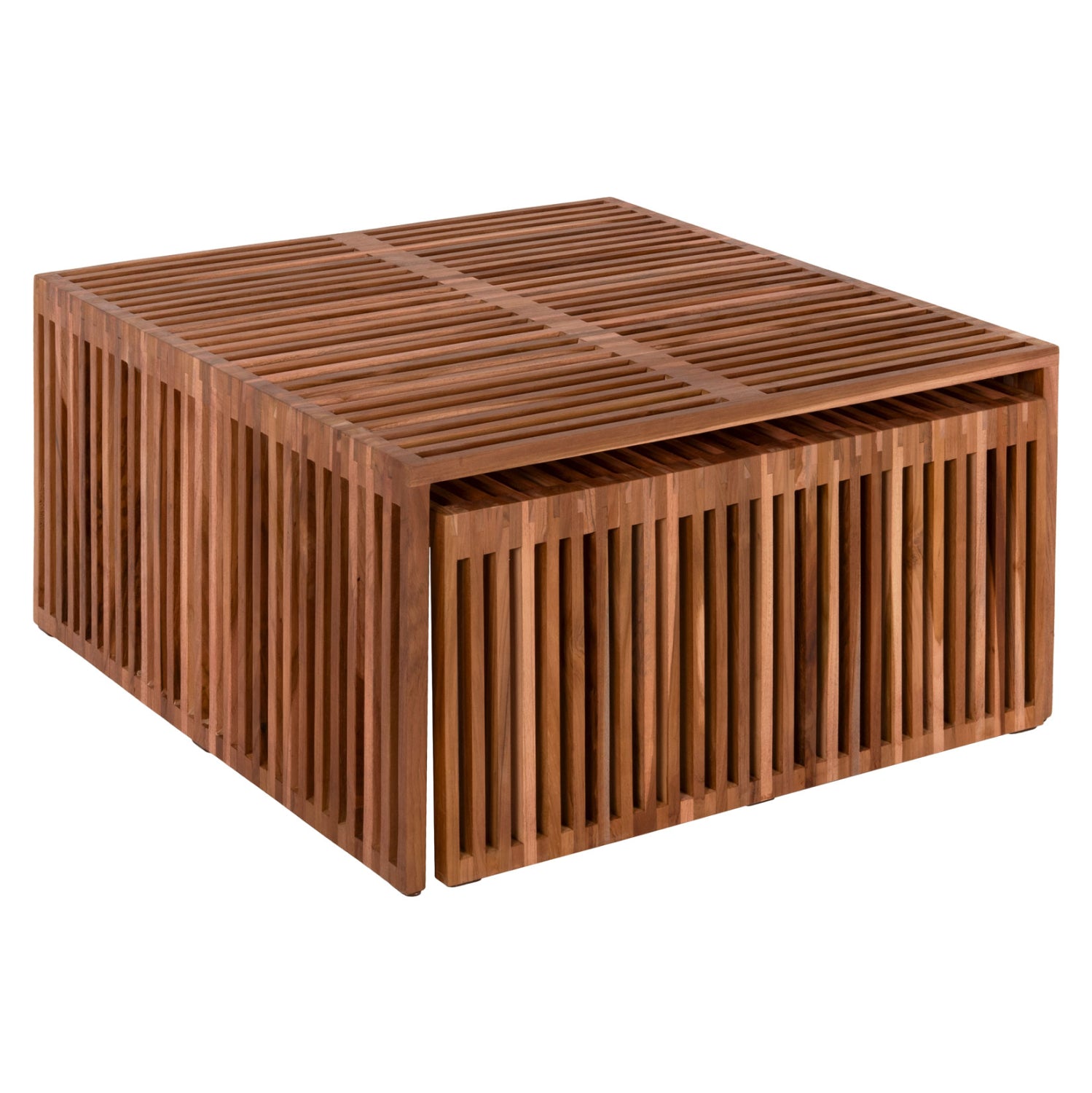 Комплект холни маси 2 бр NYA естествен цвят 86x79x46см