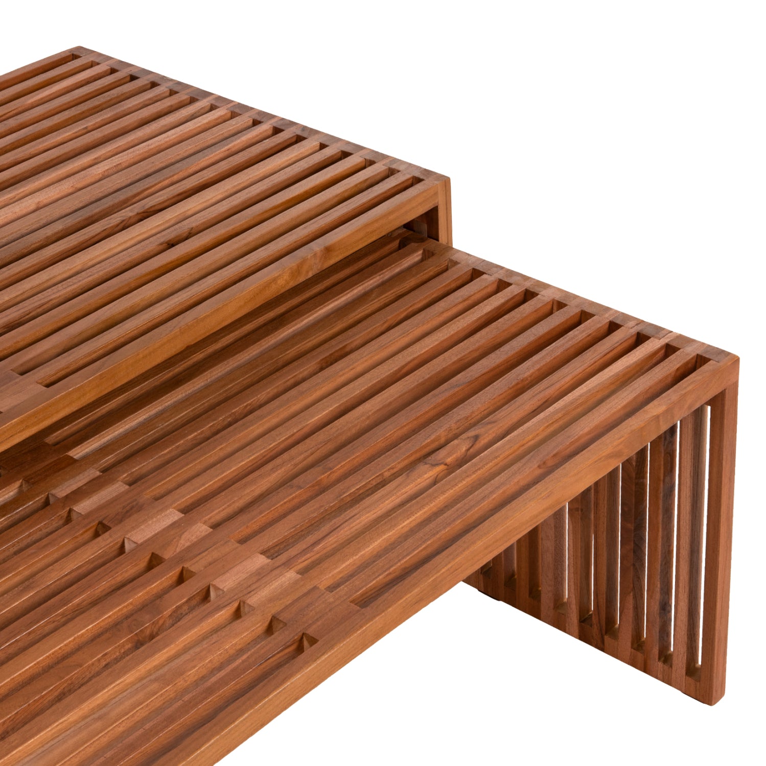 Холна маса NYA тиково дърво в естествен цвят 116x60x46.5см.