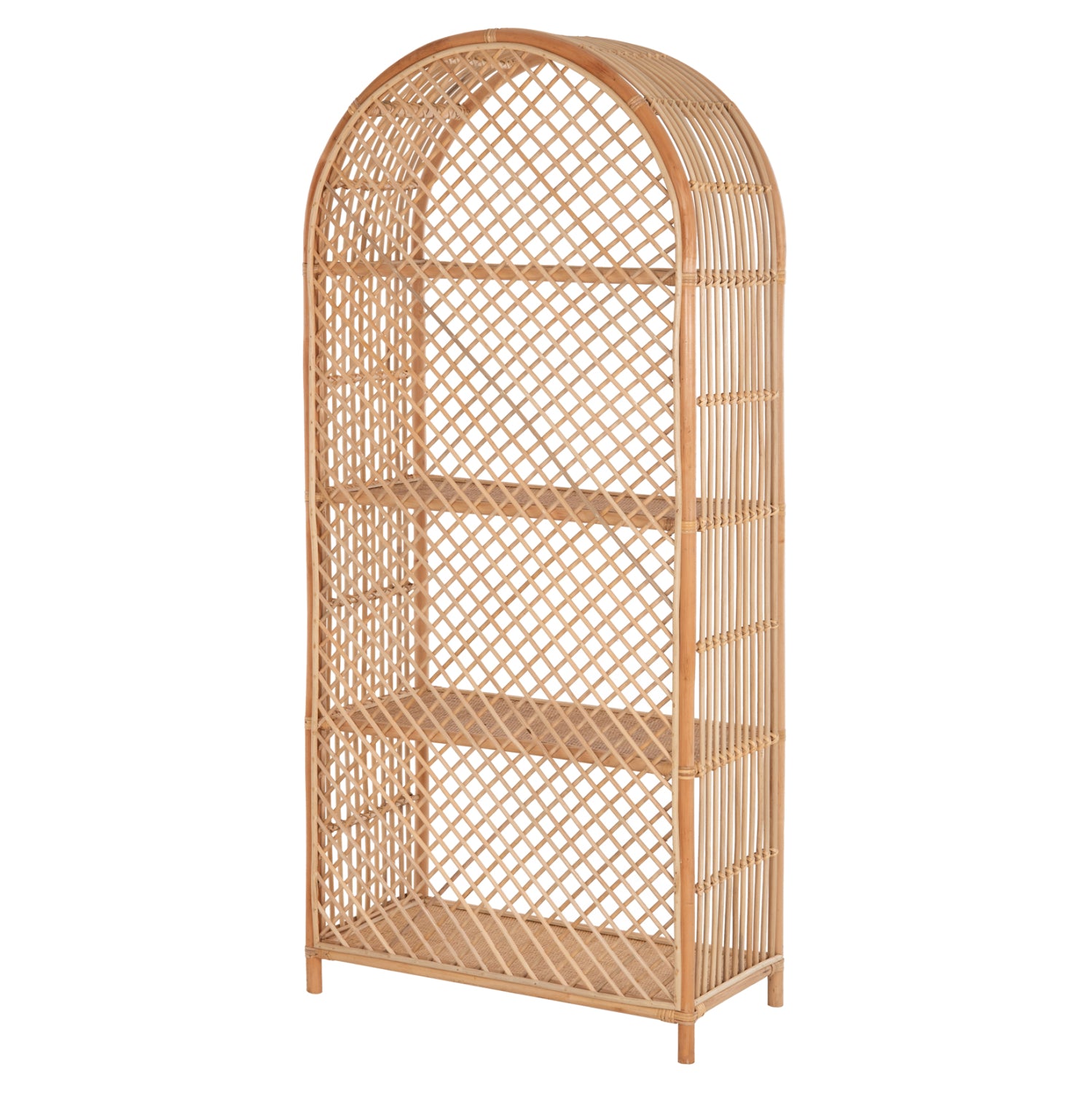 Библиотека SIMOK естествен ратан  80x40x182см