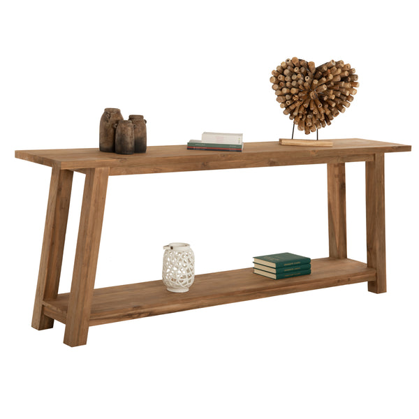 Конзола тиково дърво натурал  240x45x91