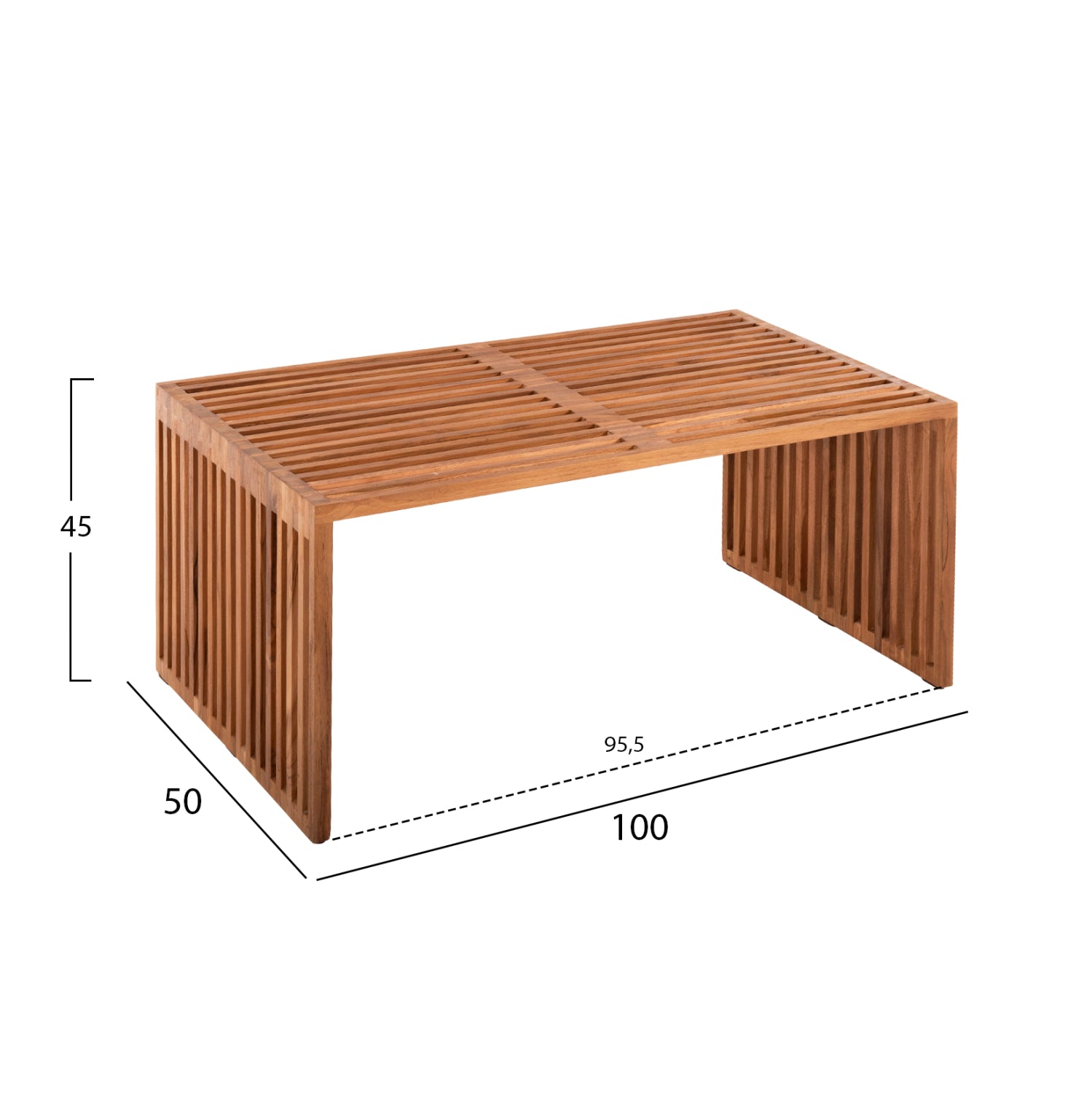 Холна маса NYA естествен цвят  100x50x45